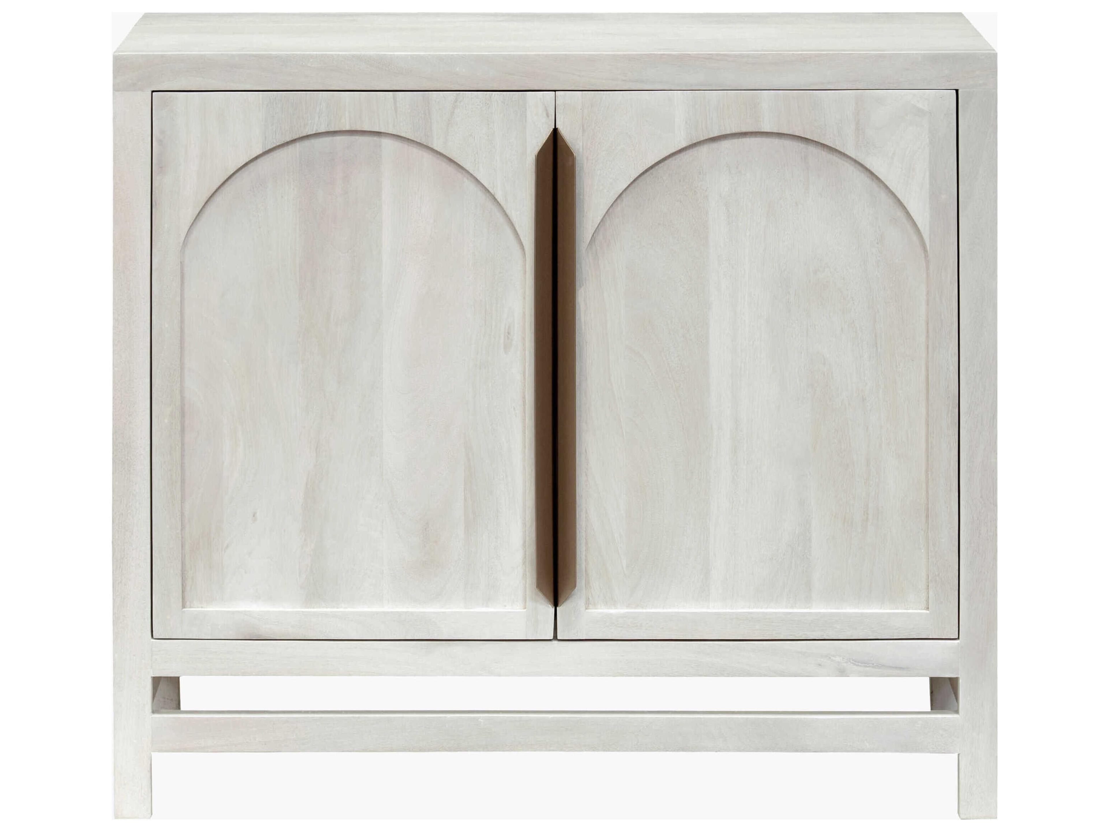 Surya Byron White Mango Wood Accent Cabinet