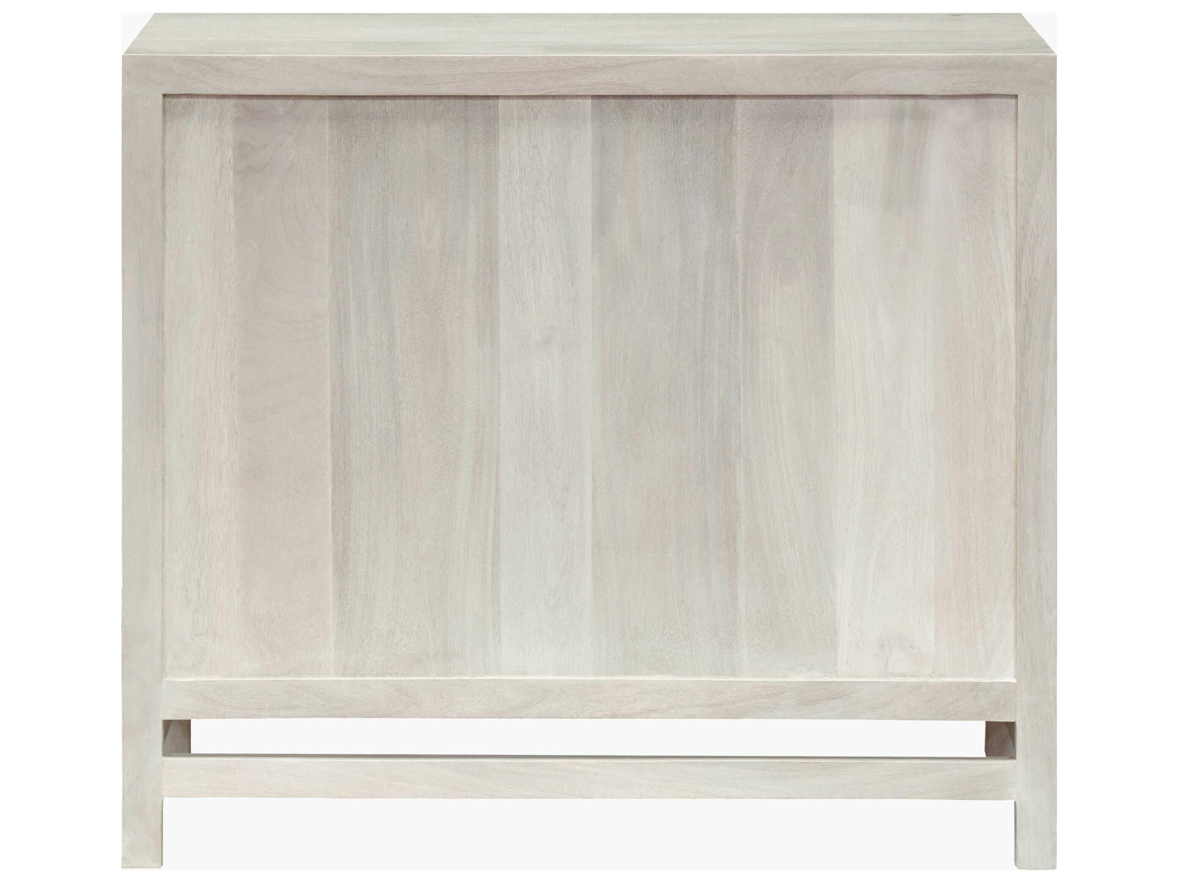 Surya Byron White Mango Wood Accent Cabinet