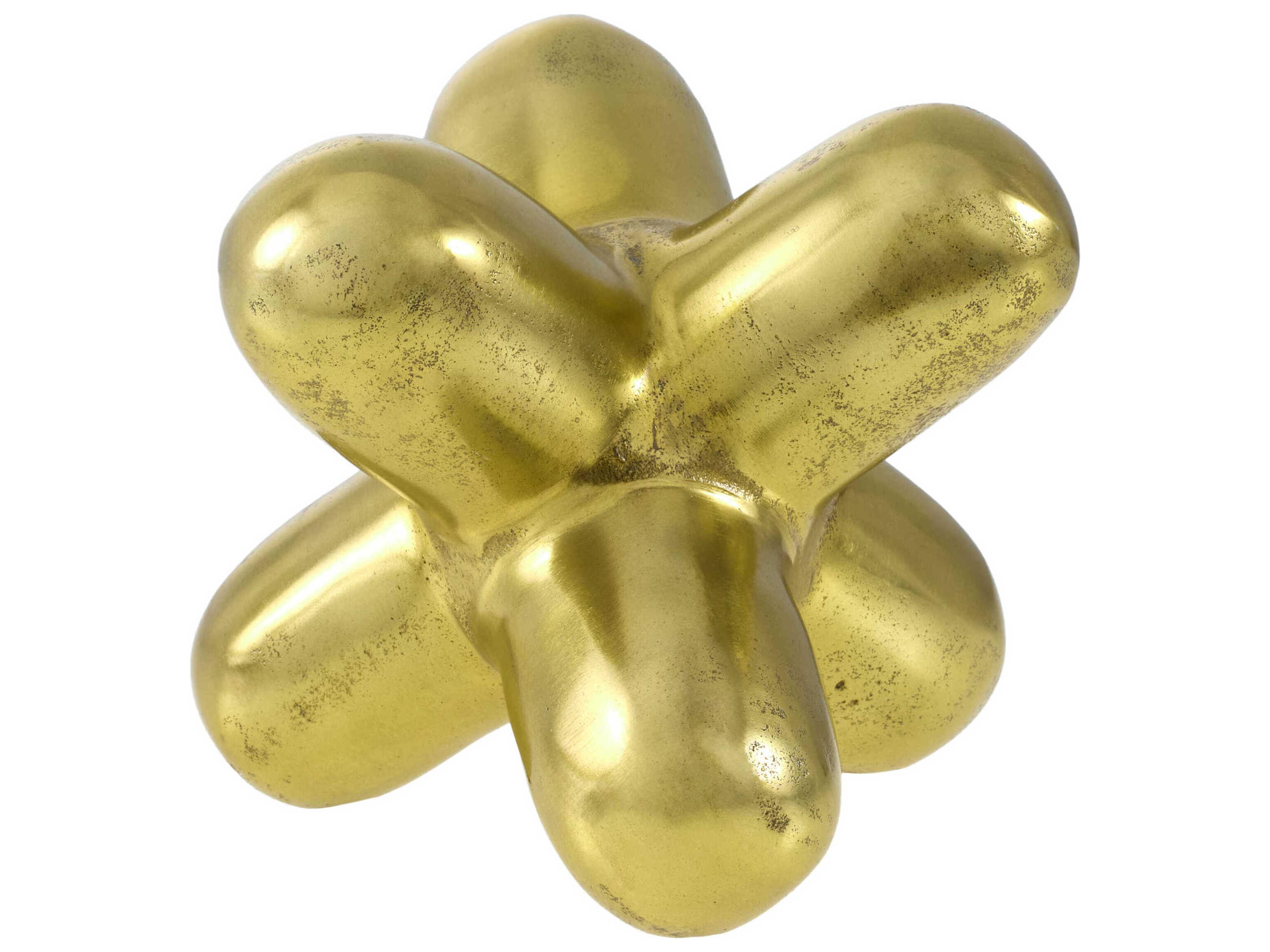 Caitlin Metallic Brass Sculpture