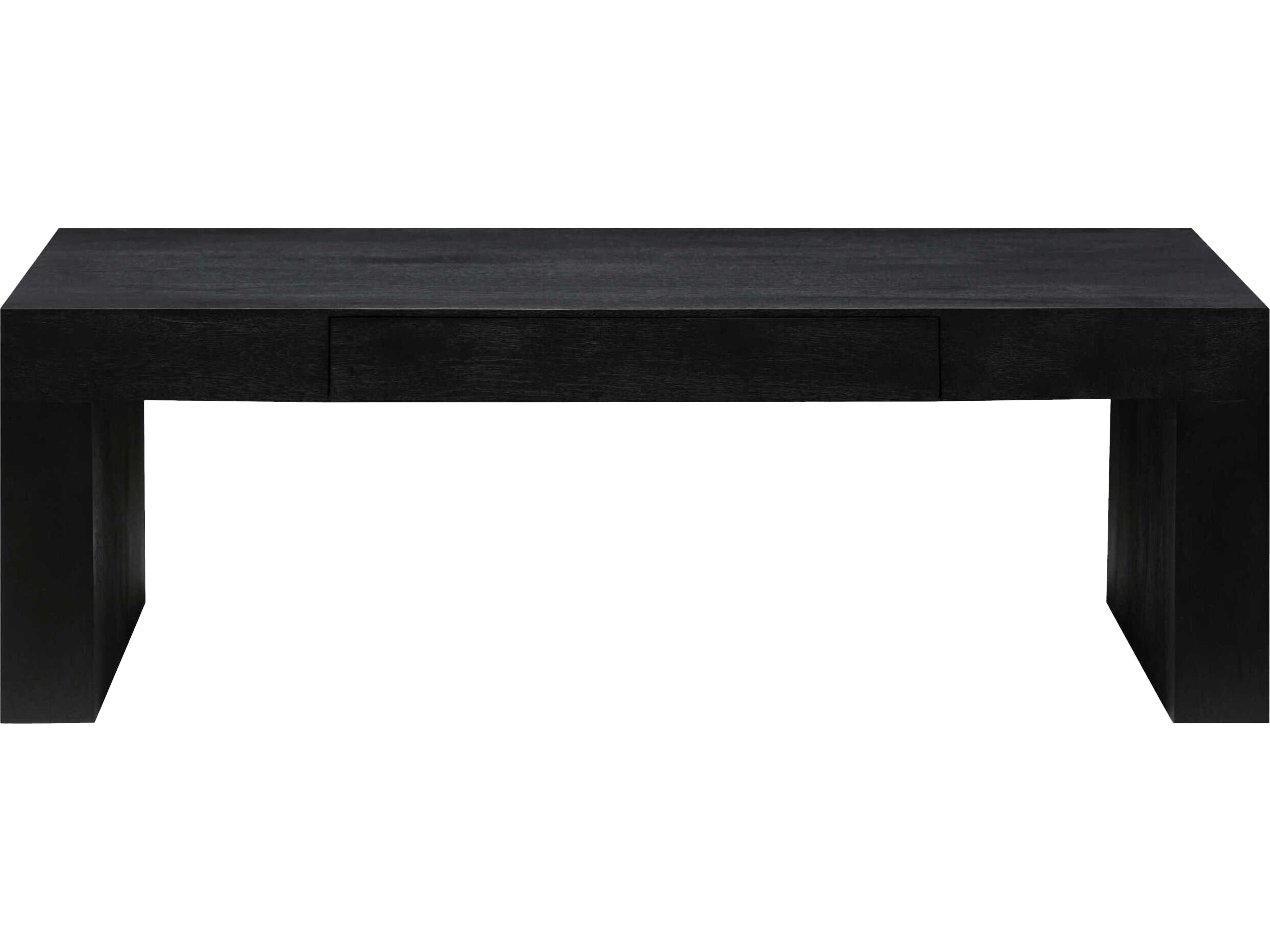 Surya Coburn Rectangular Wood Black Coffee Table