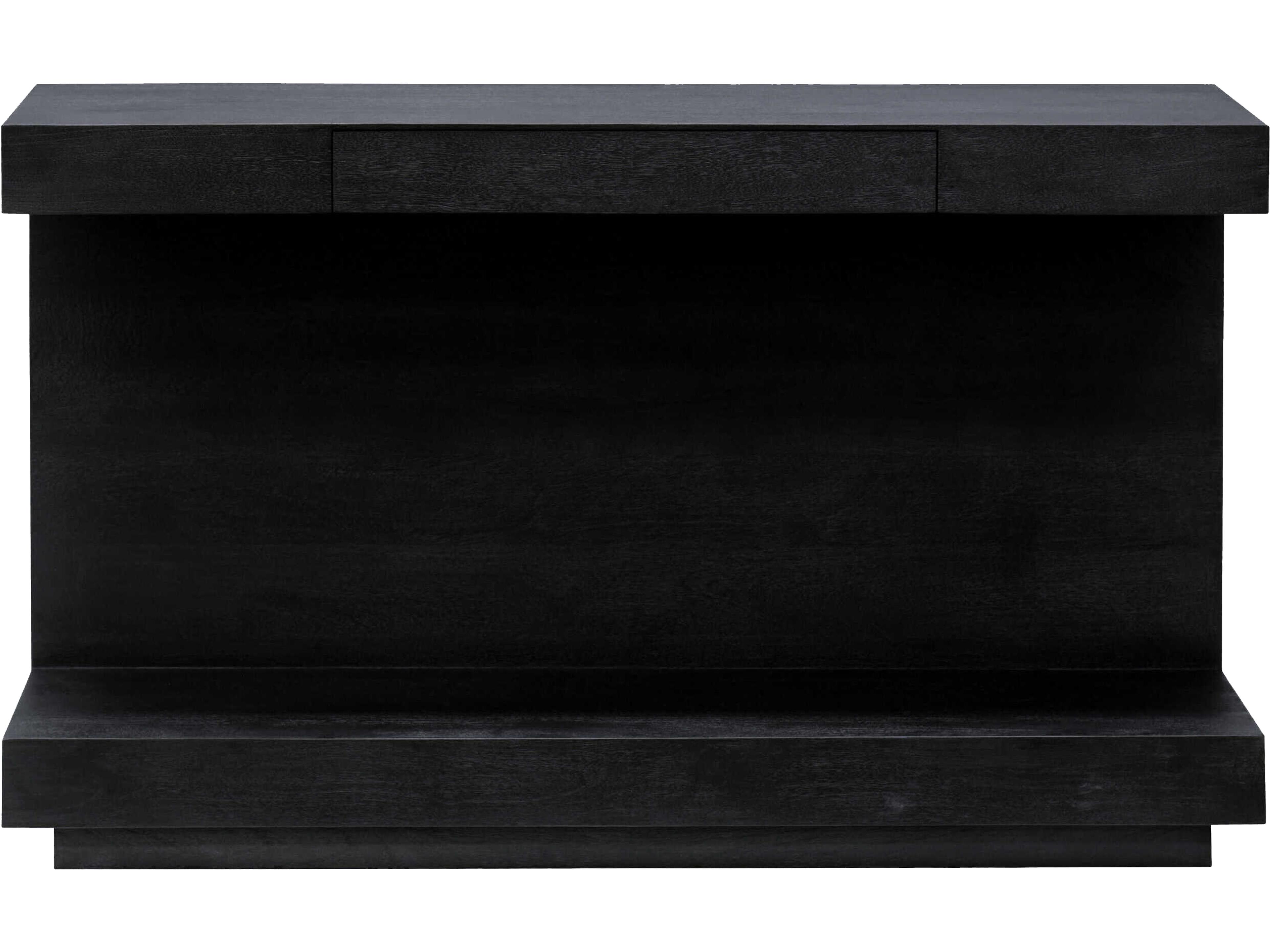 Surya Coburn Rectangular Wood Black Console Table