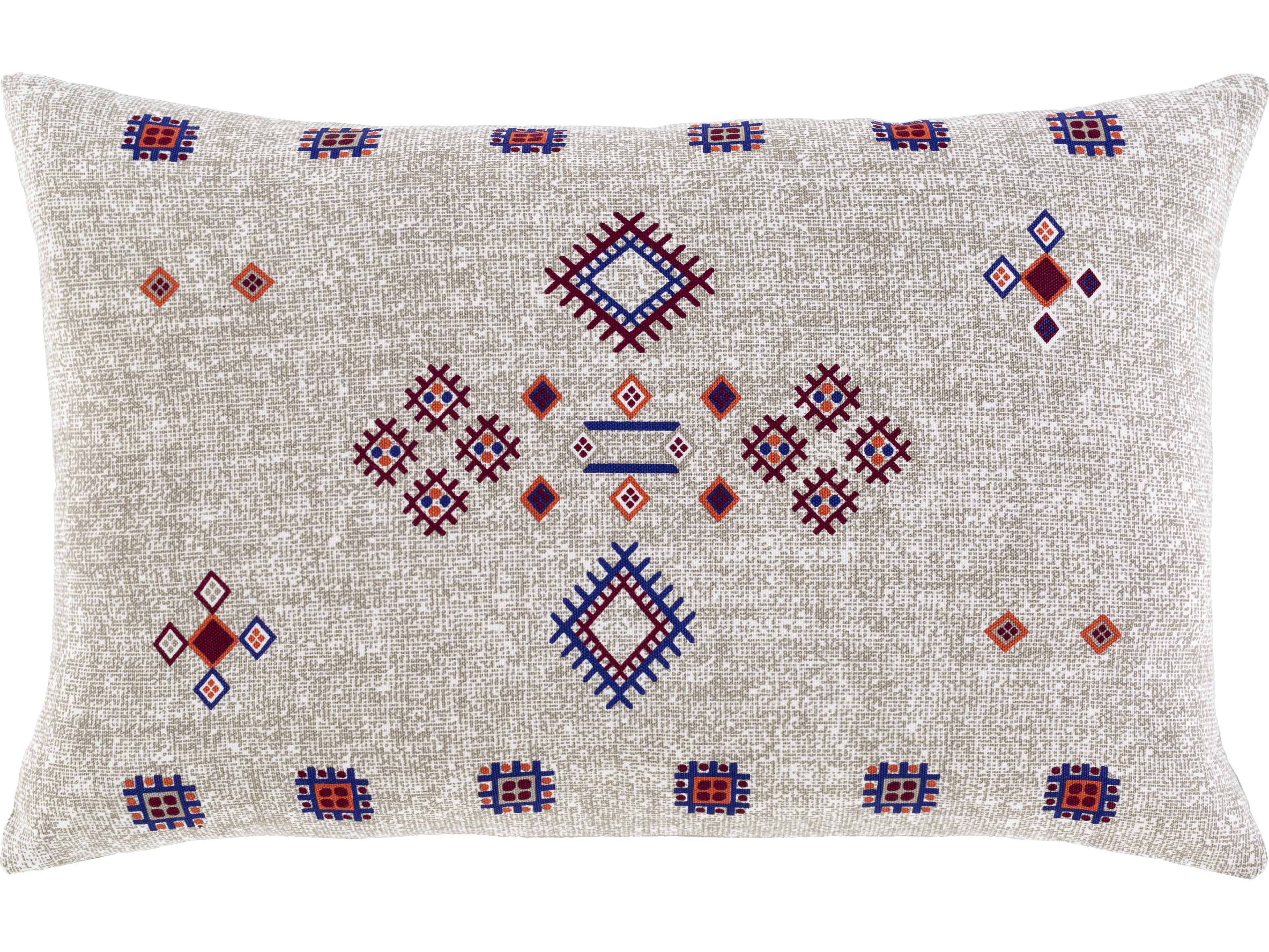 Surya Cactus Silk Medium Gray Pillow