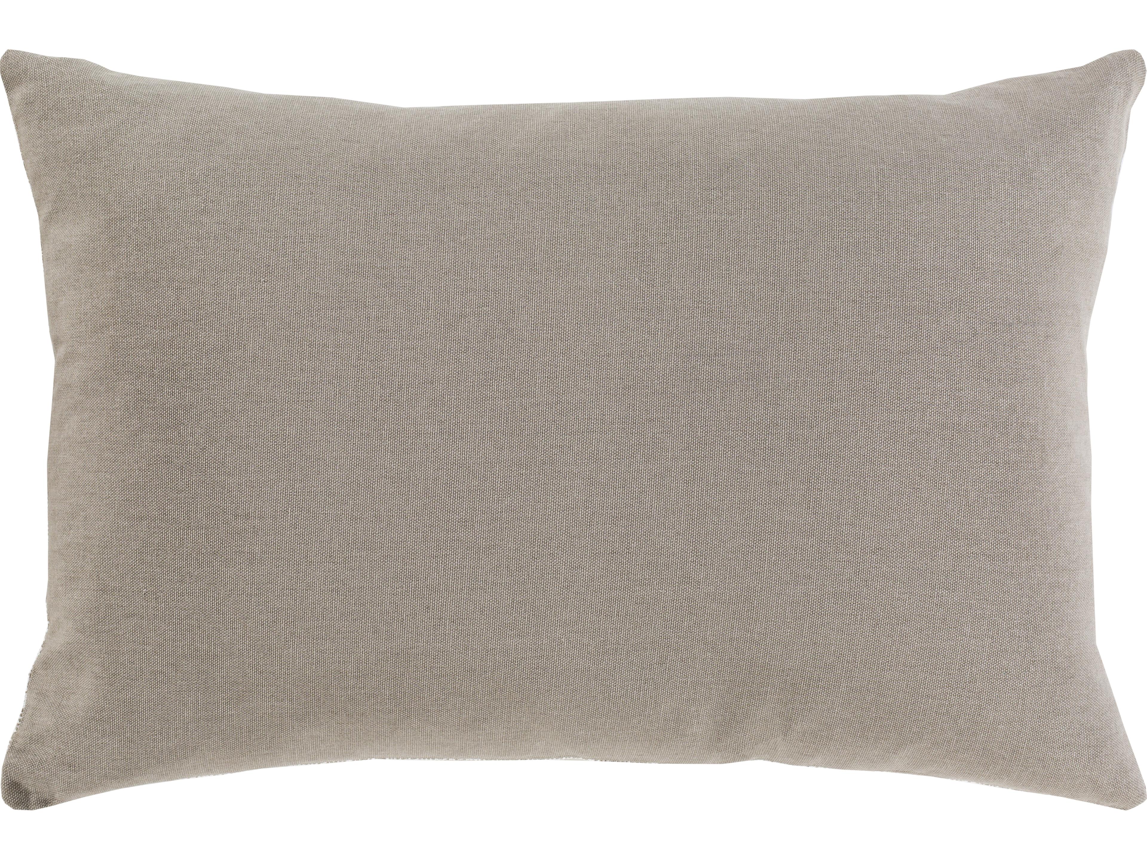Surya Cactus Silk Medium Gray Pillow