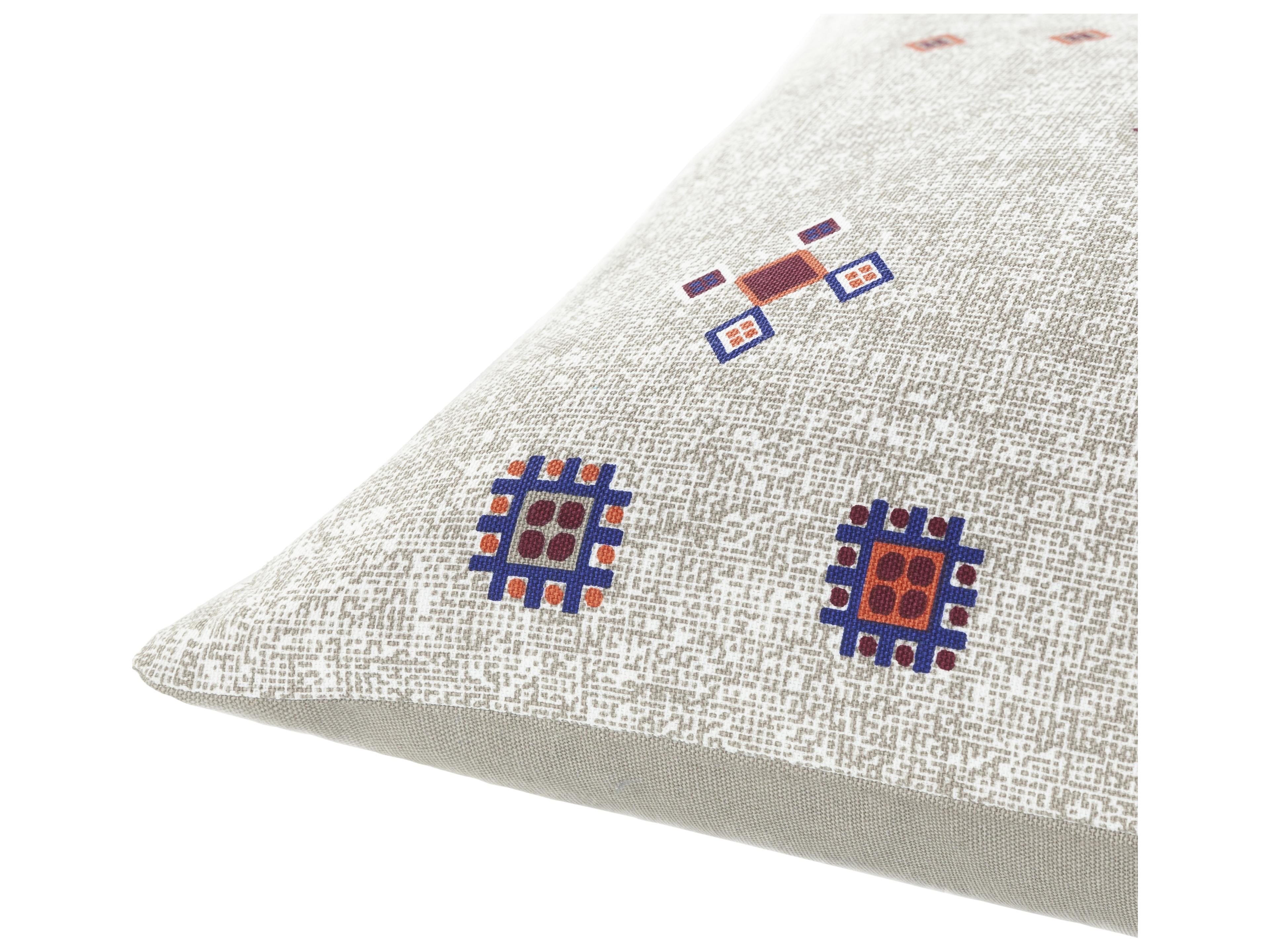 Surya Cactus Silk Medium Gray Pillow