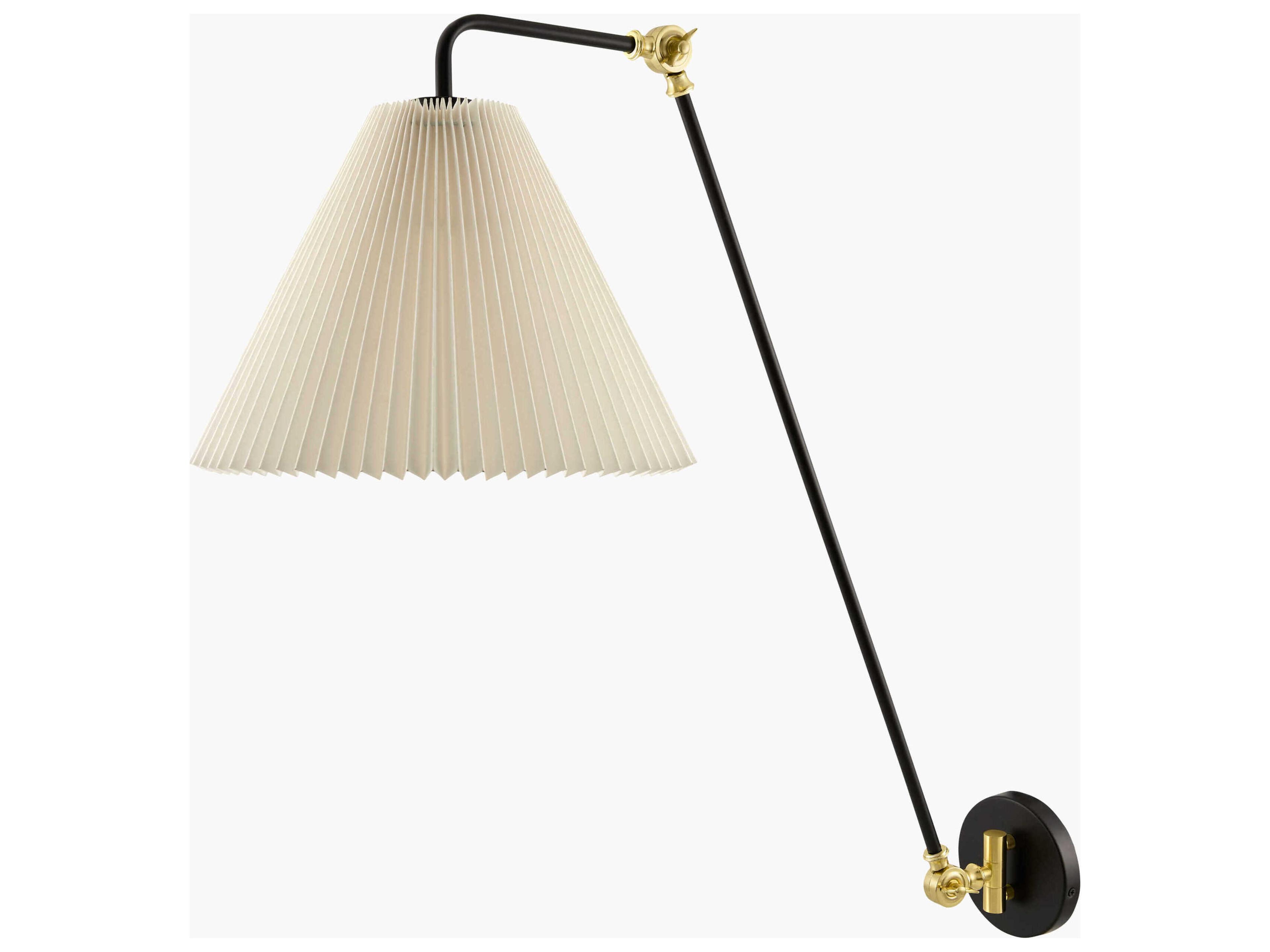 Cella 1-Light Black White Wall Sconce