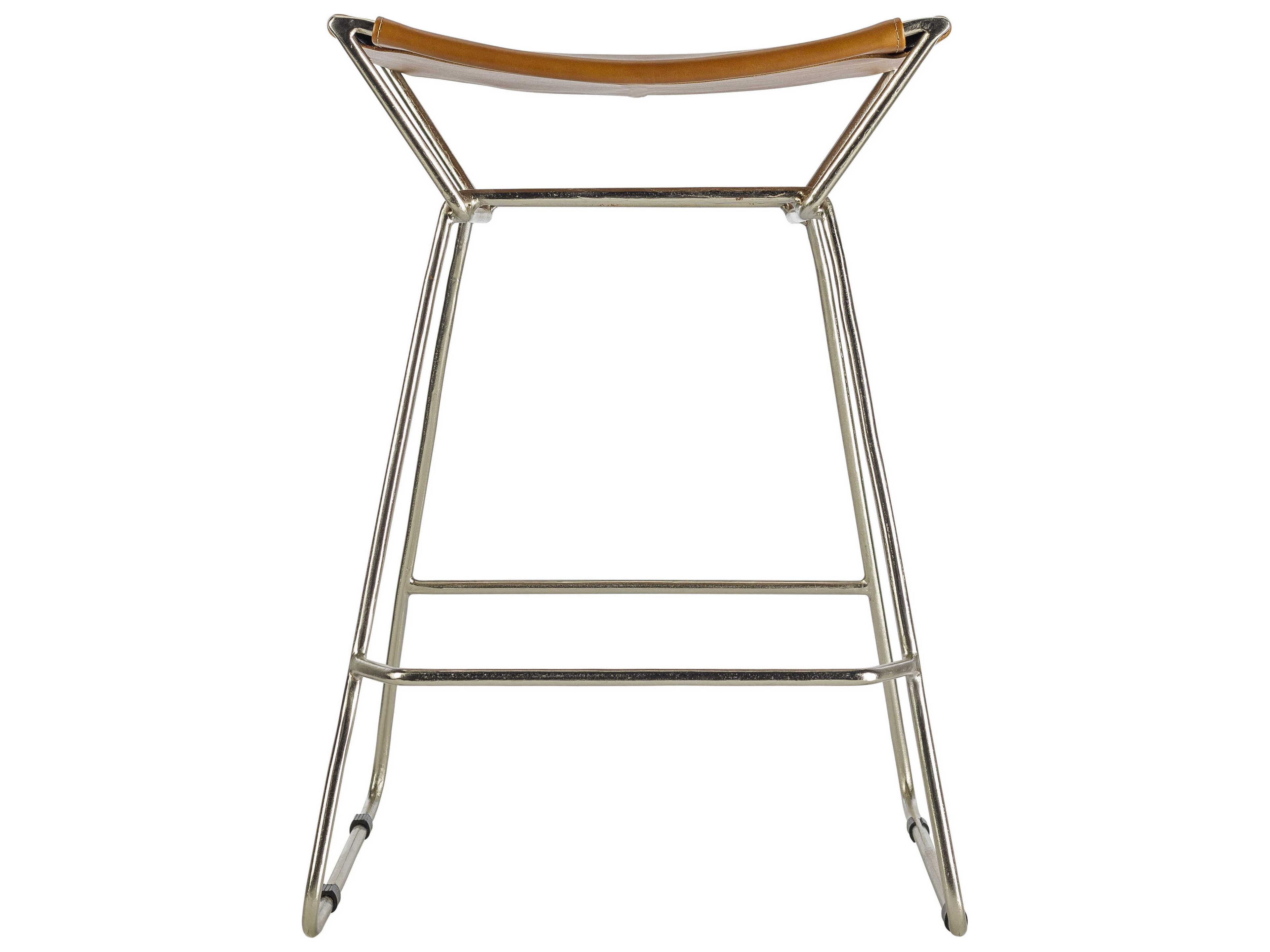 Surya Celerio Leather Counter Stool