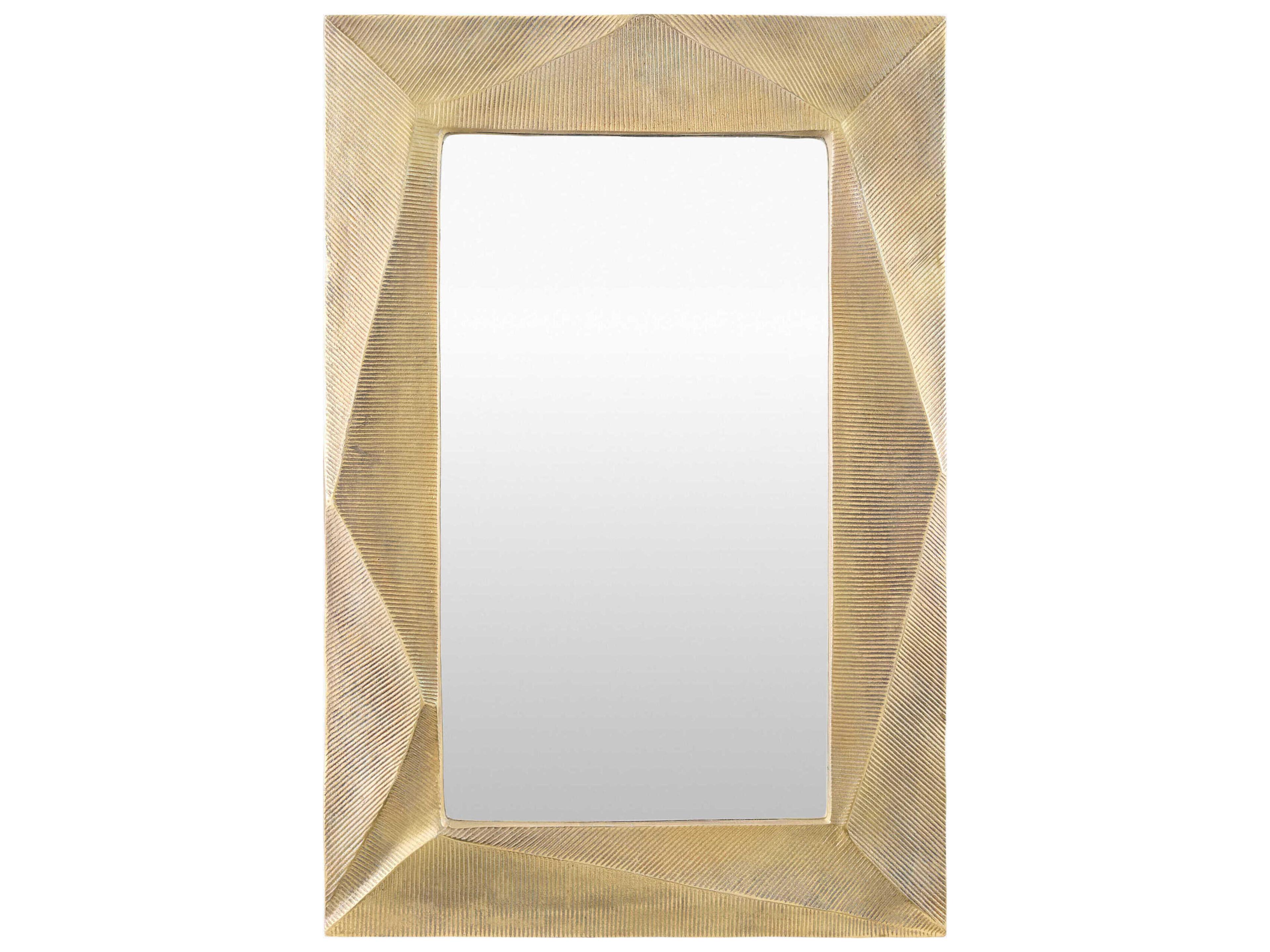 Ciar Gold Rectangular Wall Mirror
