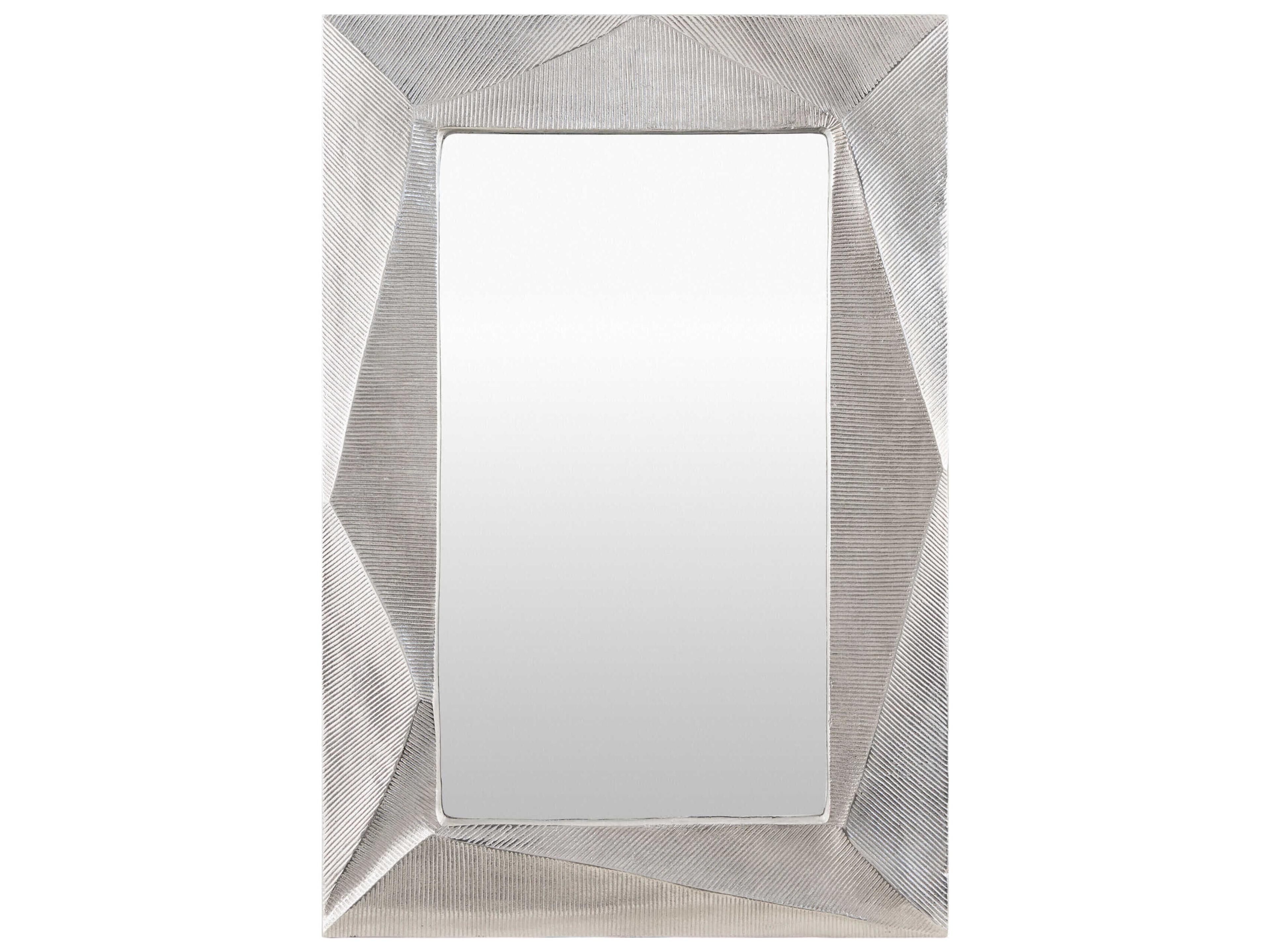 Ciar Metallic Nickel Rectangular Wall Mirror