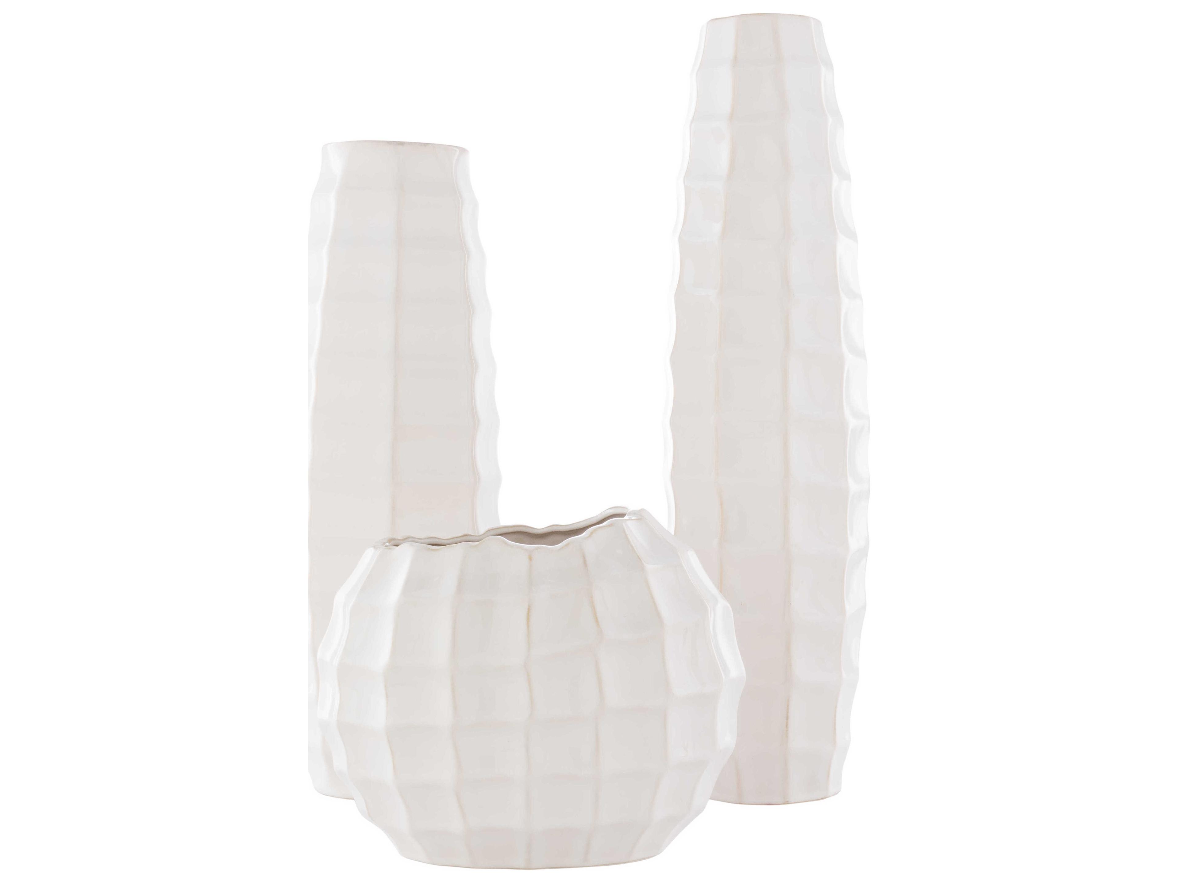 Cirio Cream Vase Set of 3
