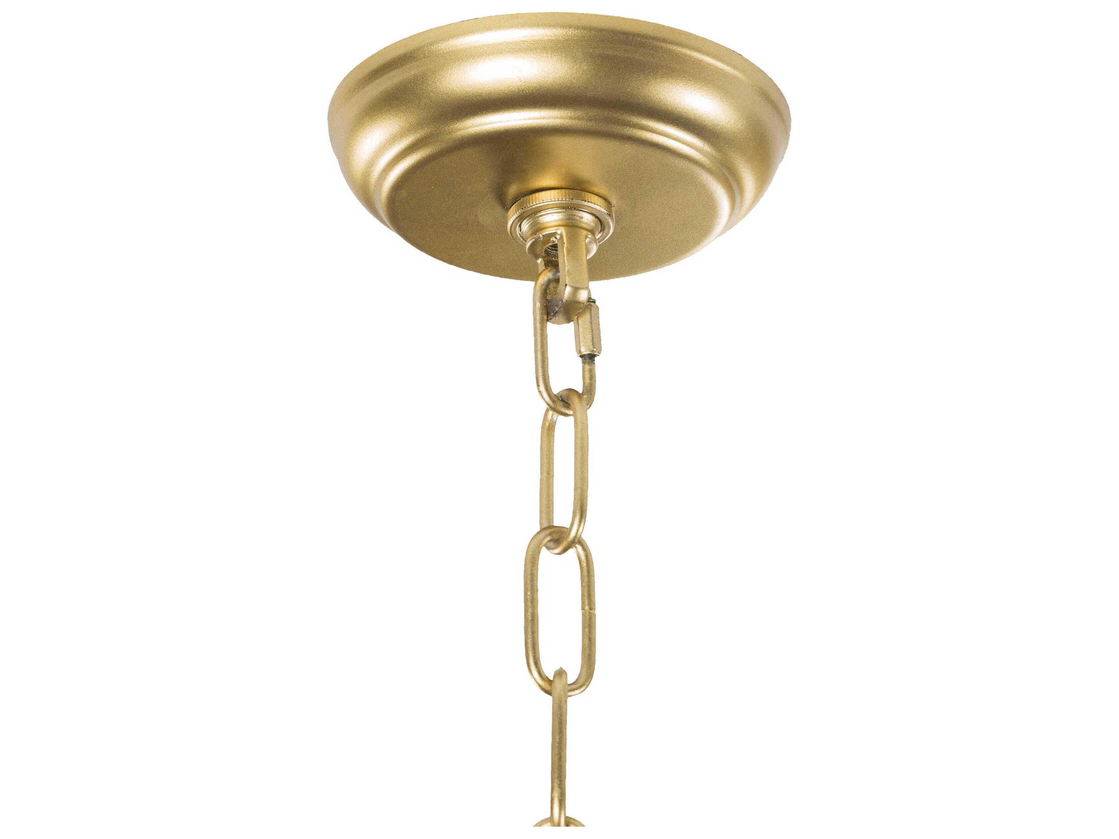 Surya Clarion 4-Light Gold Pendant