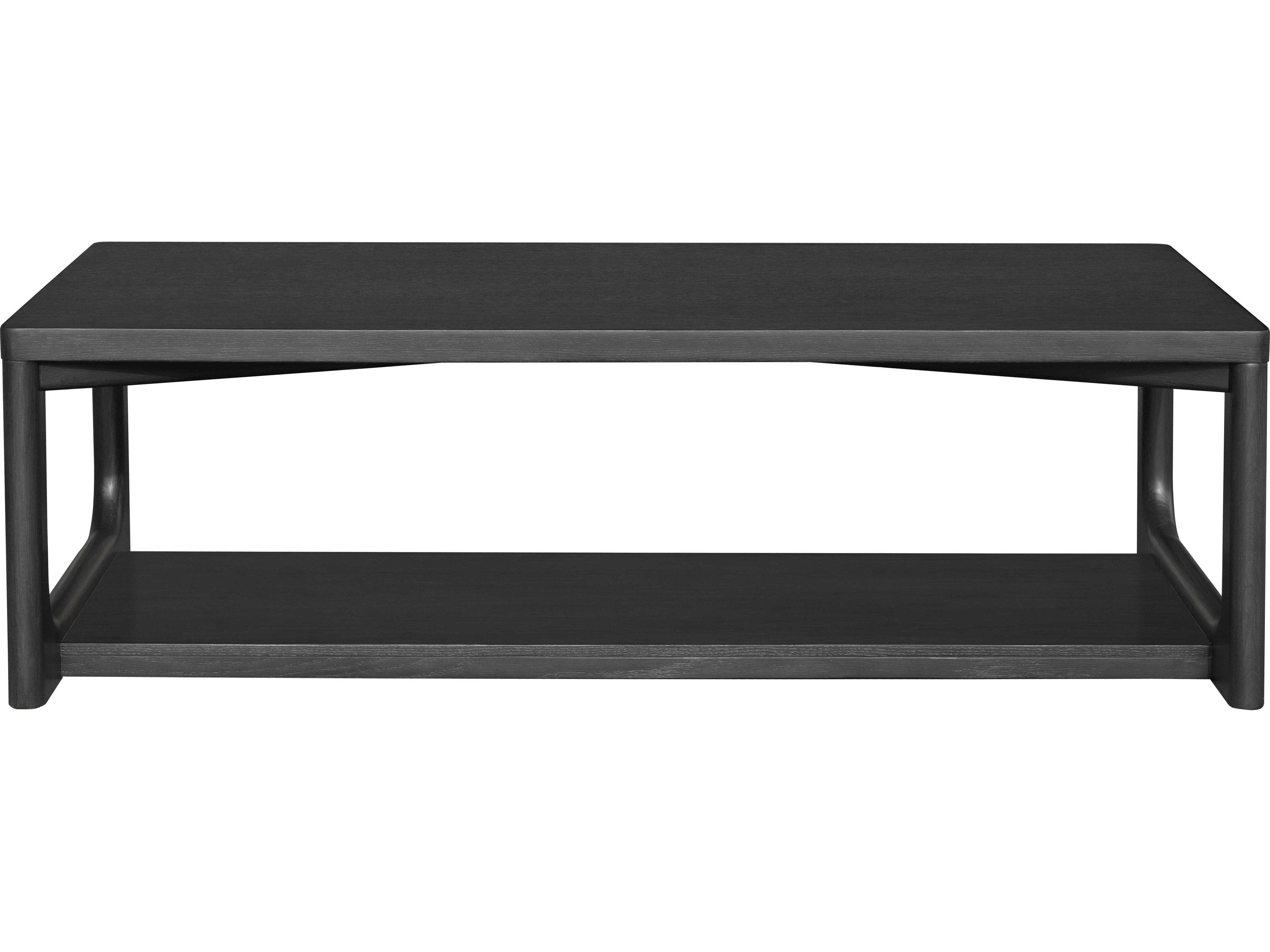 Surya Callister Rectangular Wood Charcoal Coffee Table