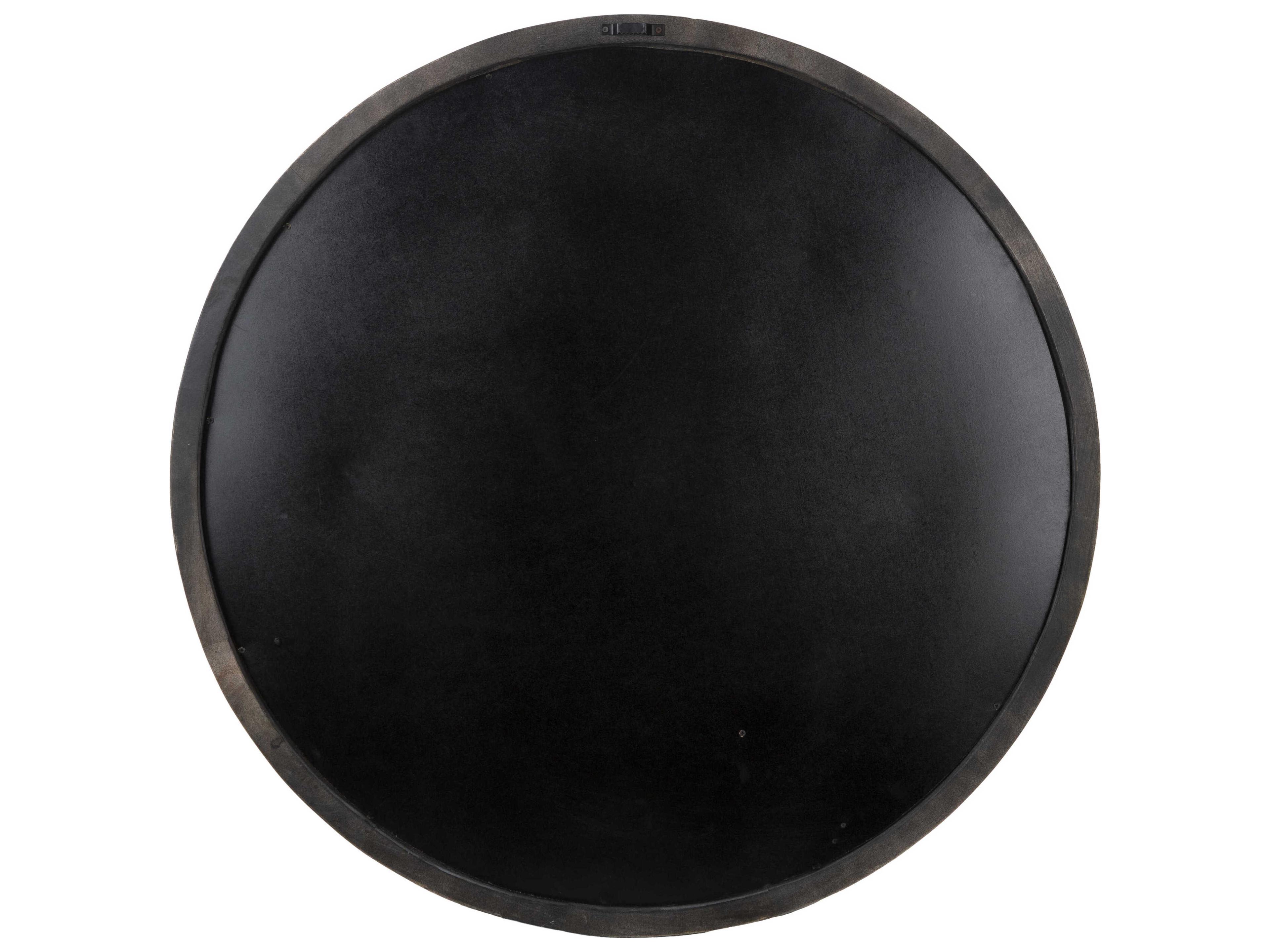 Surya Coquerial Brown Round Wall Mirror