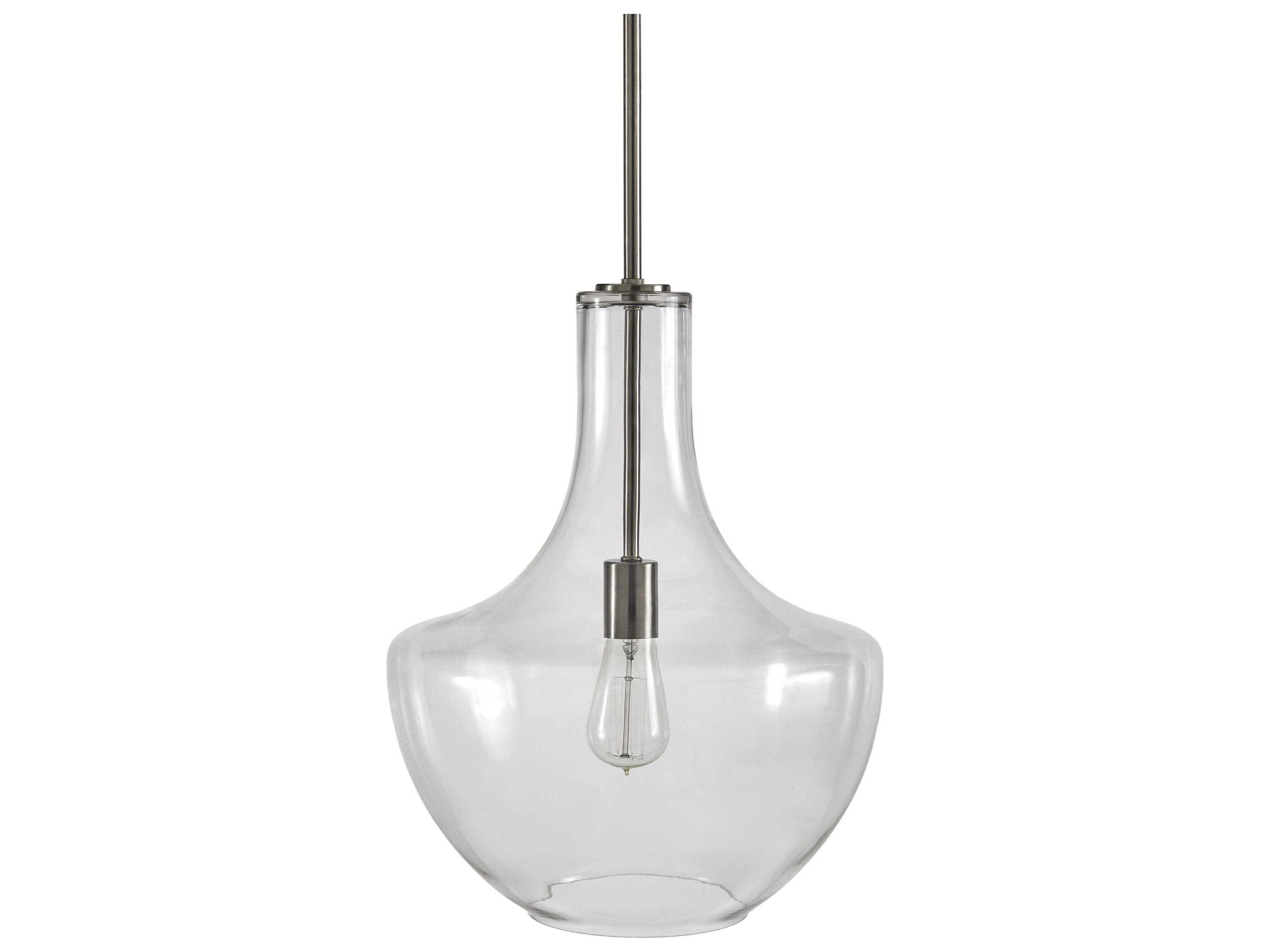 Corrine 1-Light Metallic Nickel Pendant
