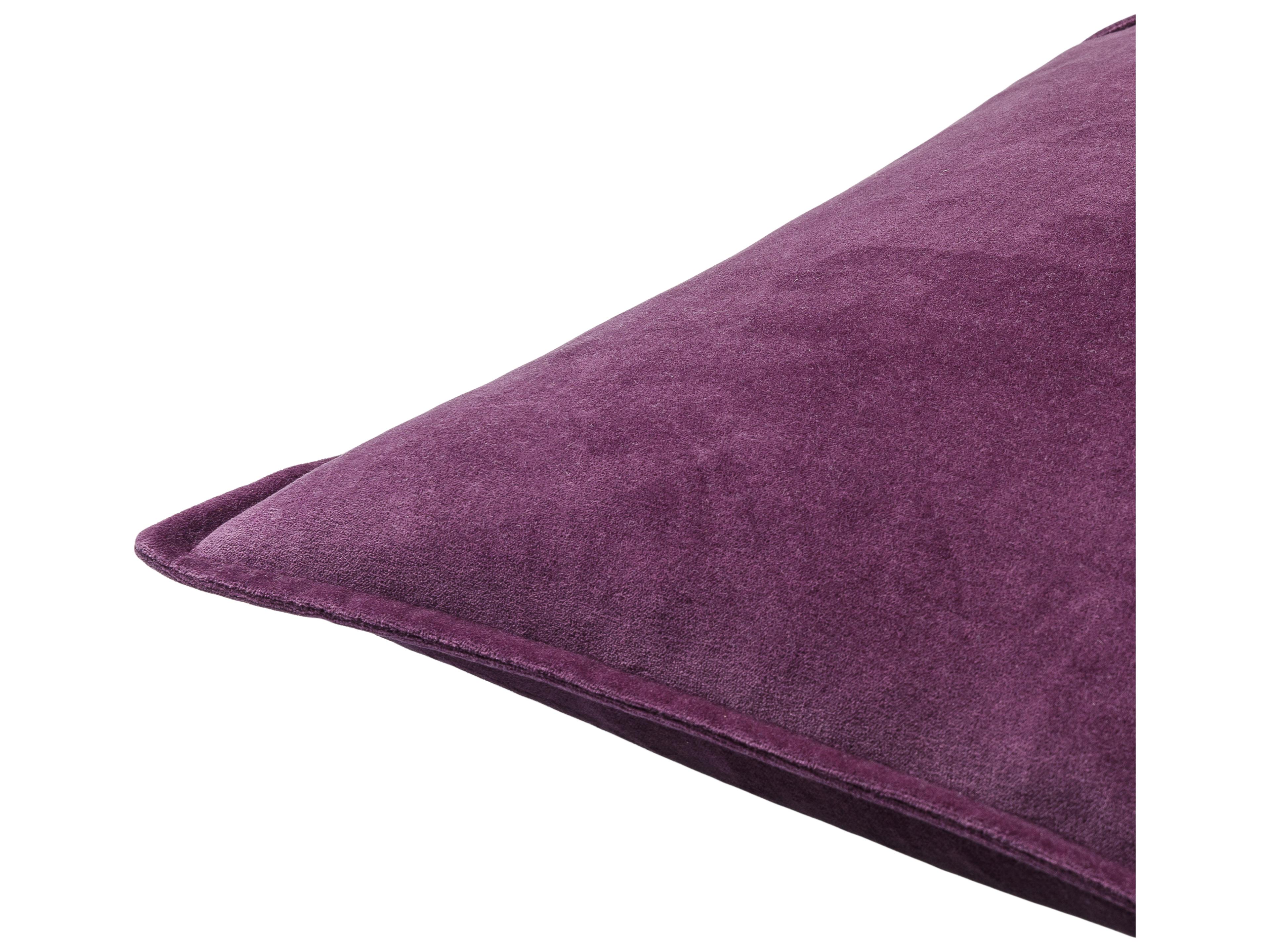Surya Cotton Velvet Dark Plum / Dark Purple Pillow