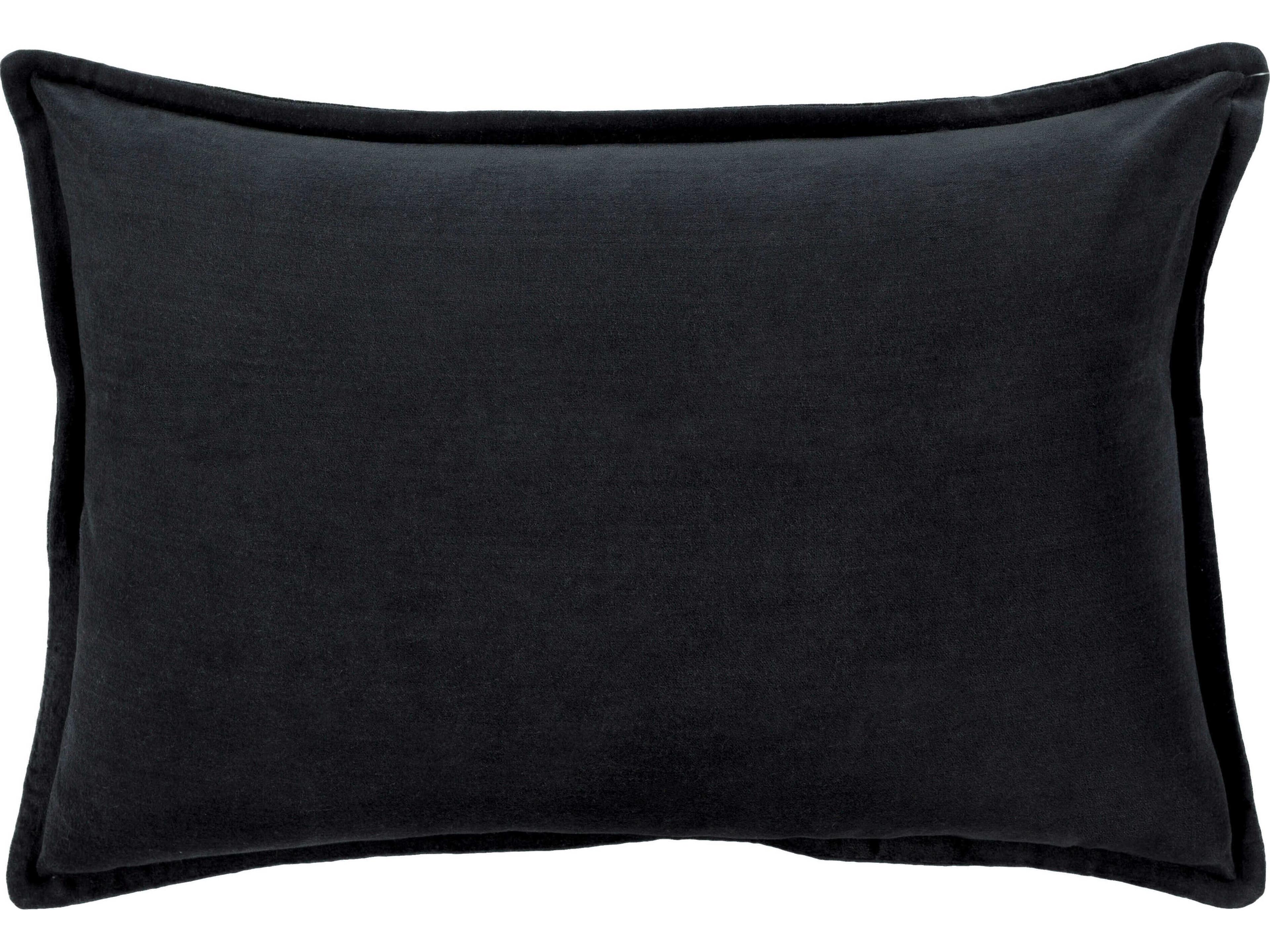Cotton Velvet Black Pillow