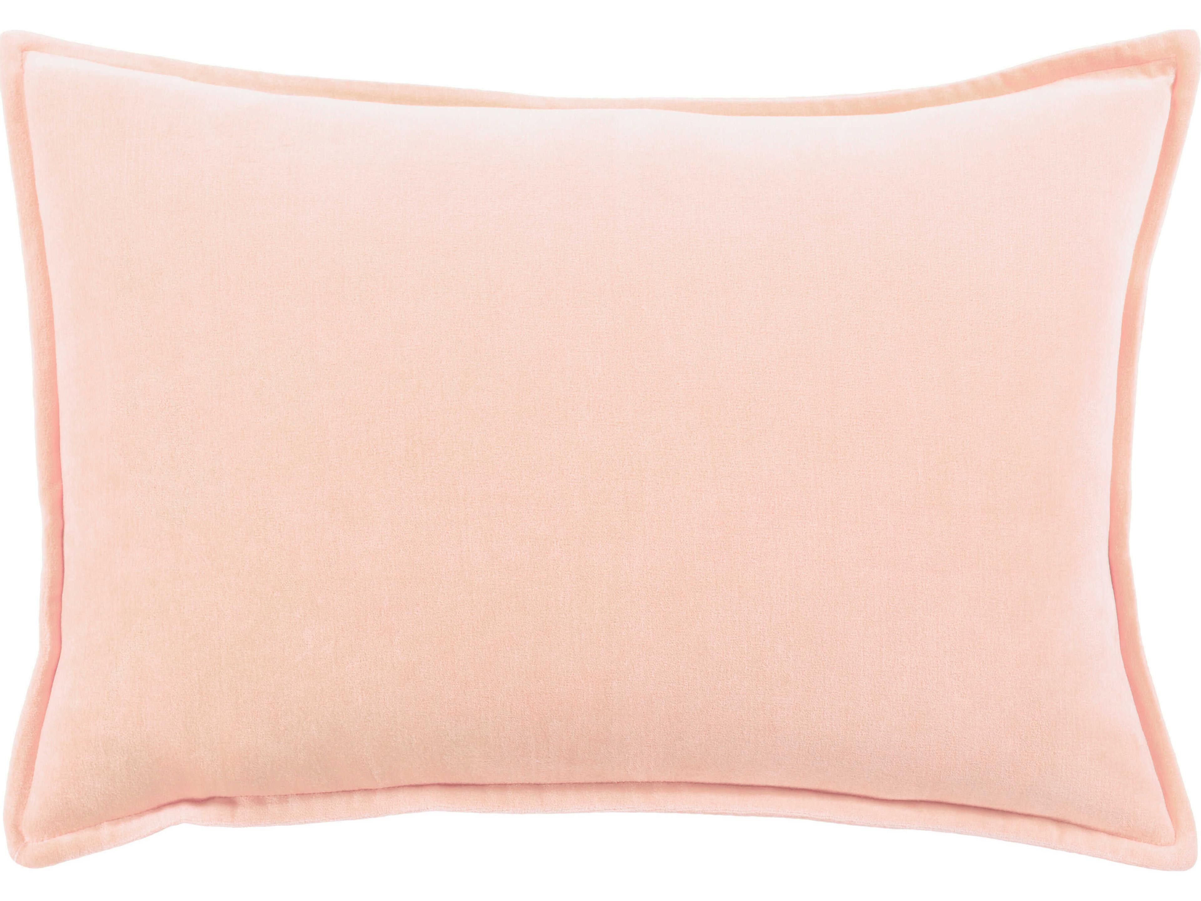 Cotton Velvet Peach Pillow