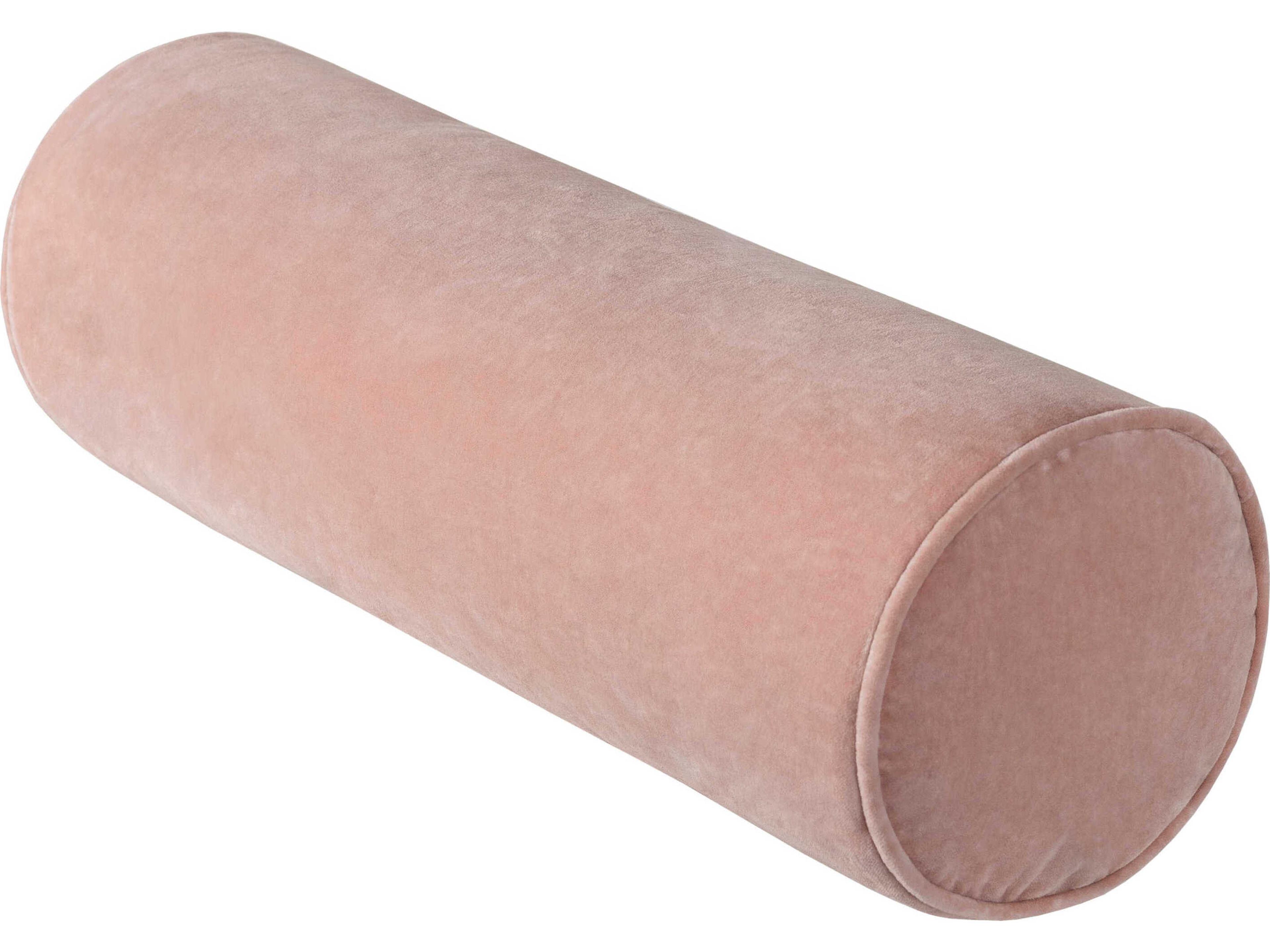 Cotton Velvet Dusty Pink 21" x 7" Pillow