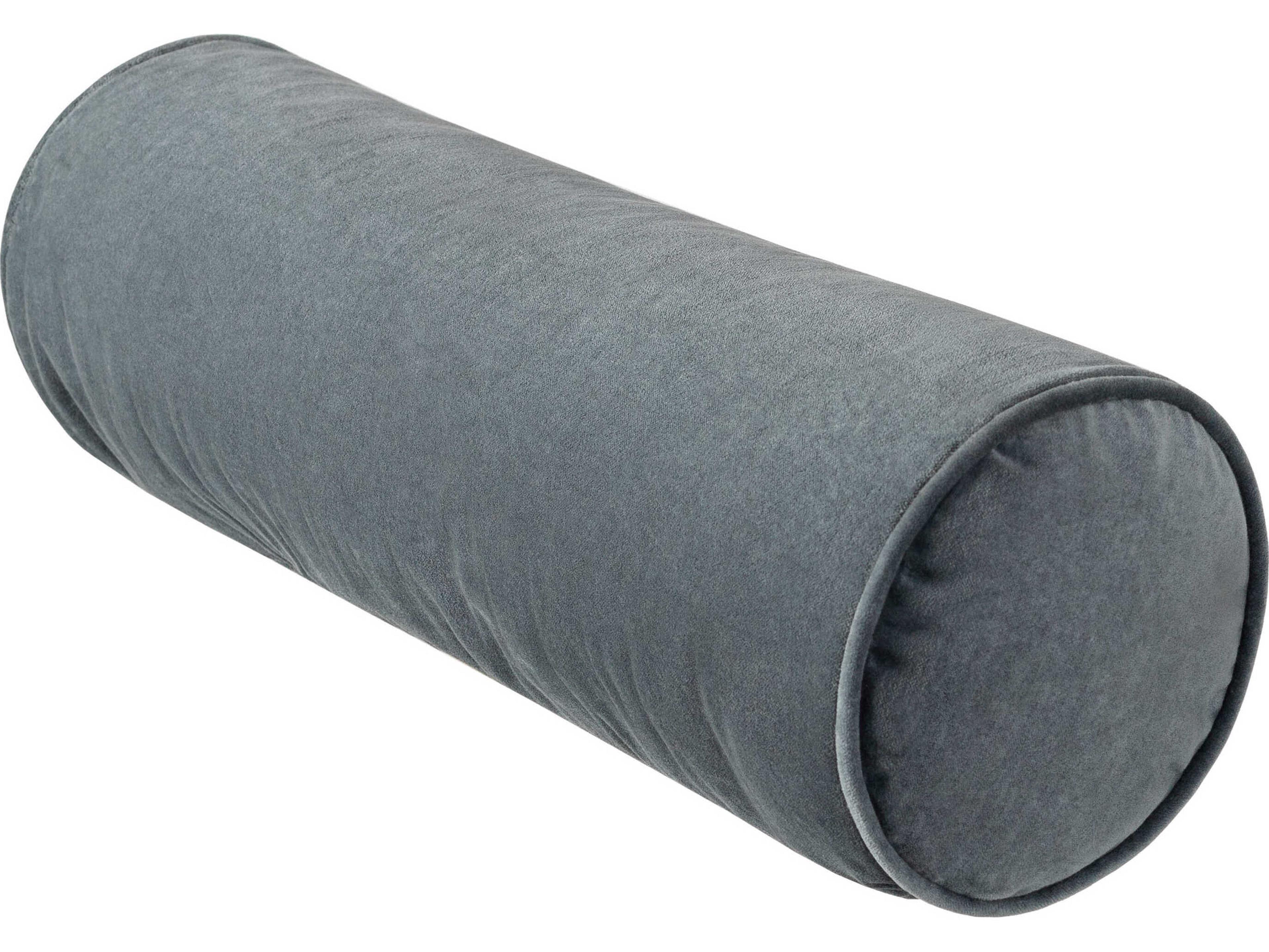 Cotton Velvet Charcoal 21'' x 7'' Pillow