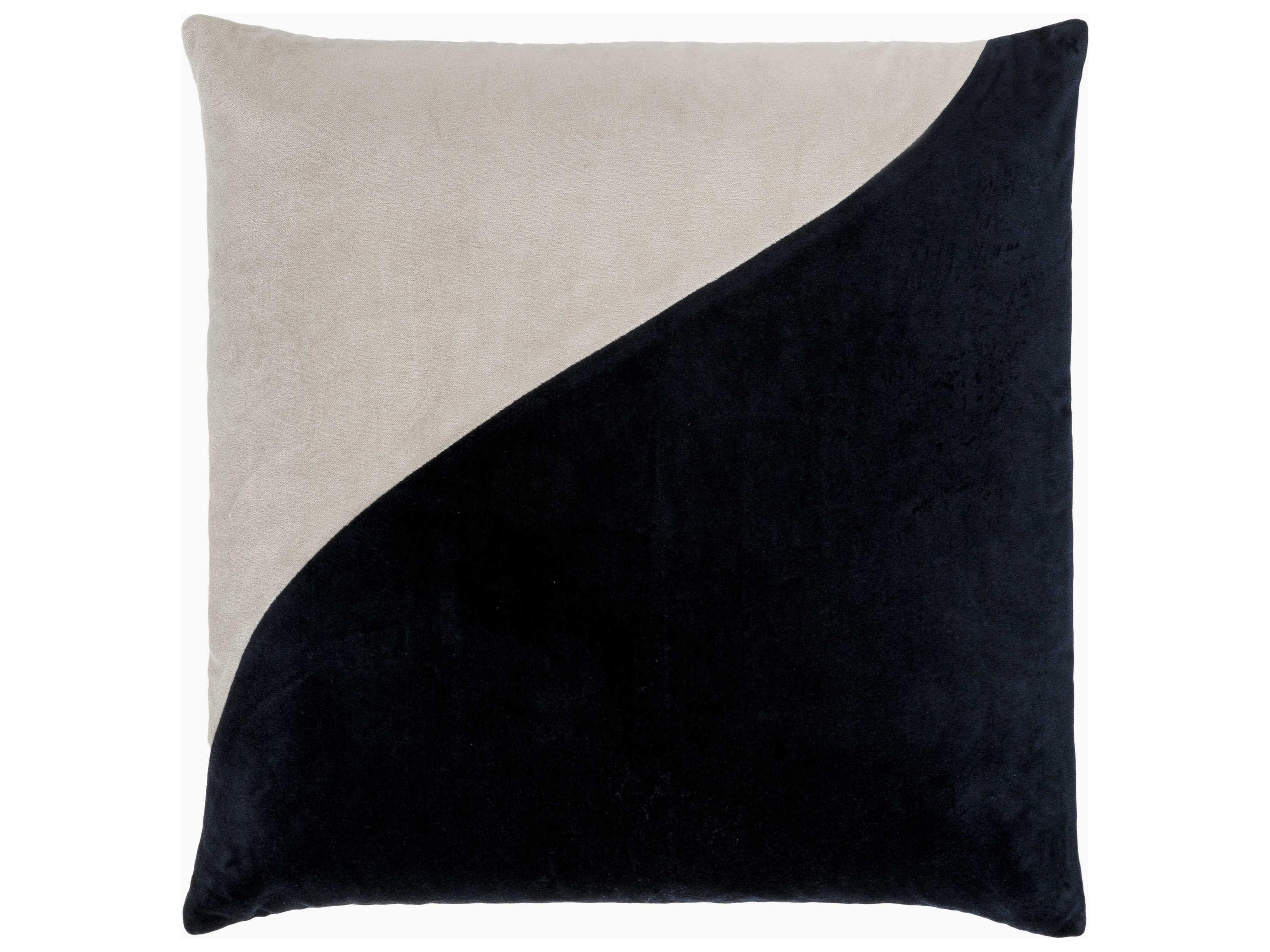 Cotton Velvet Black Pillow