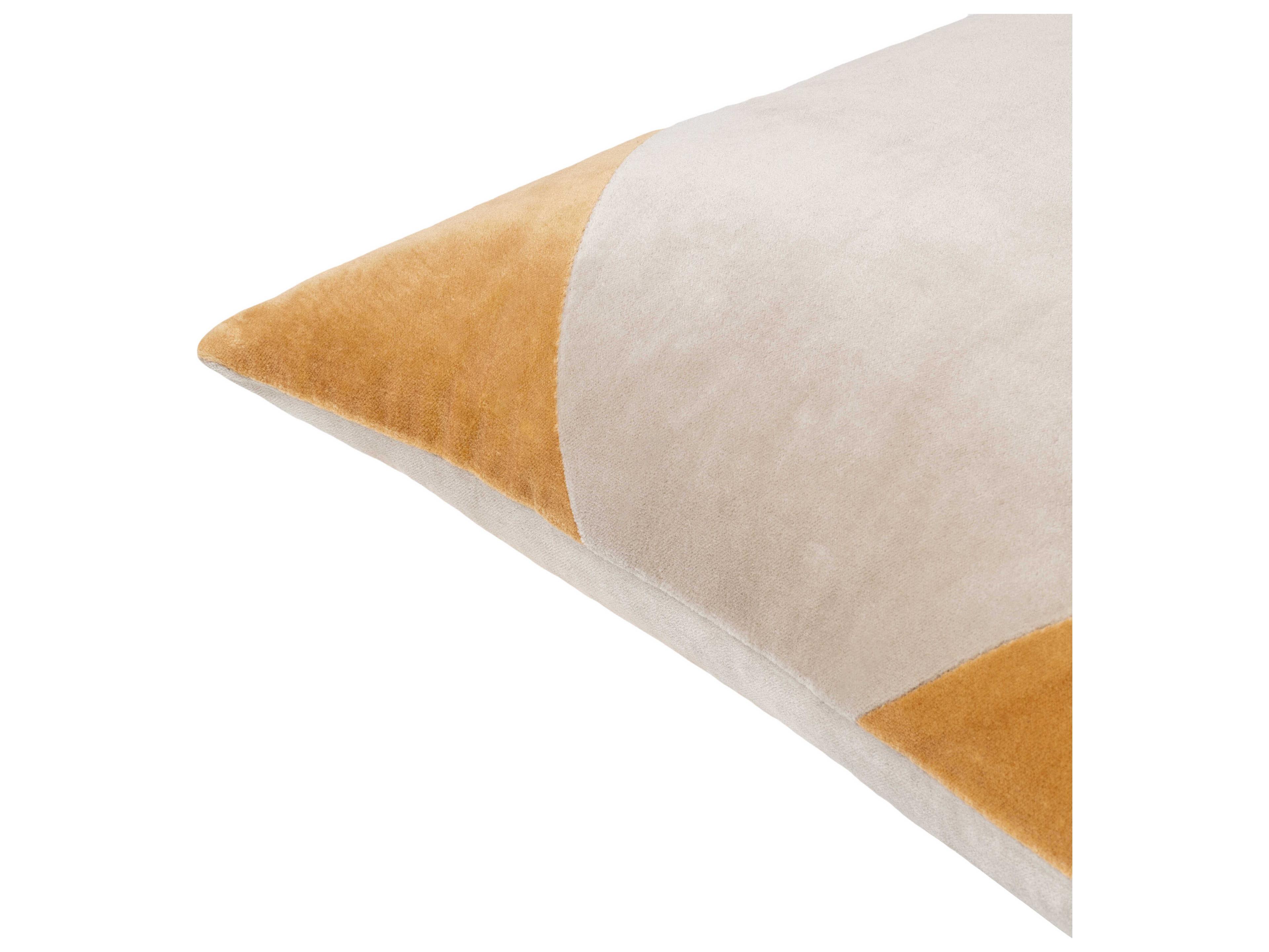 Surya Cotton Velvet Camel Pillow