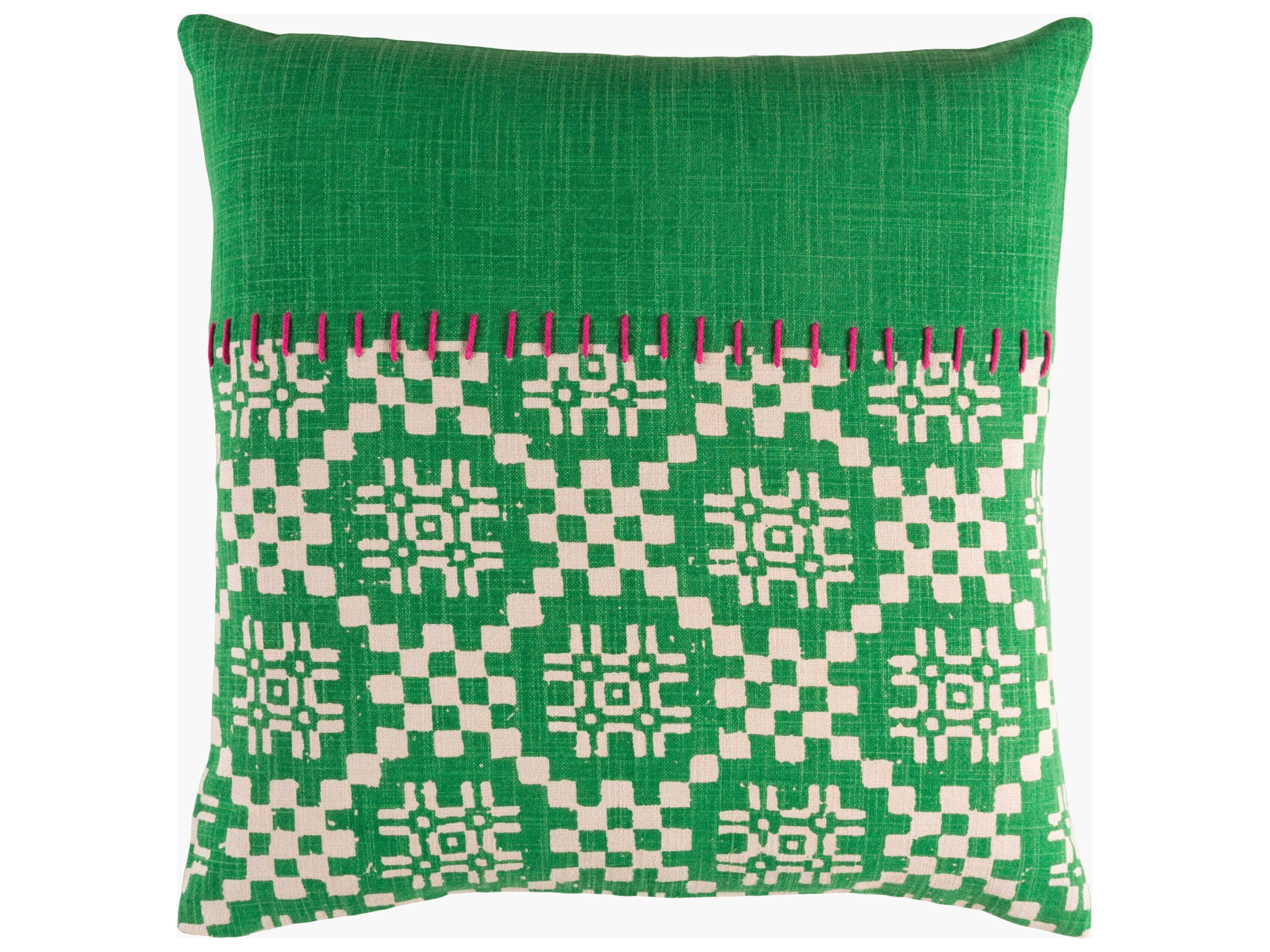 Delray Green Pillow