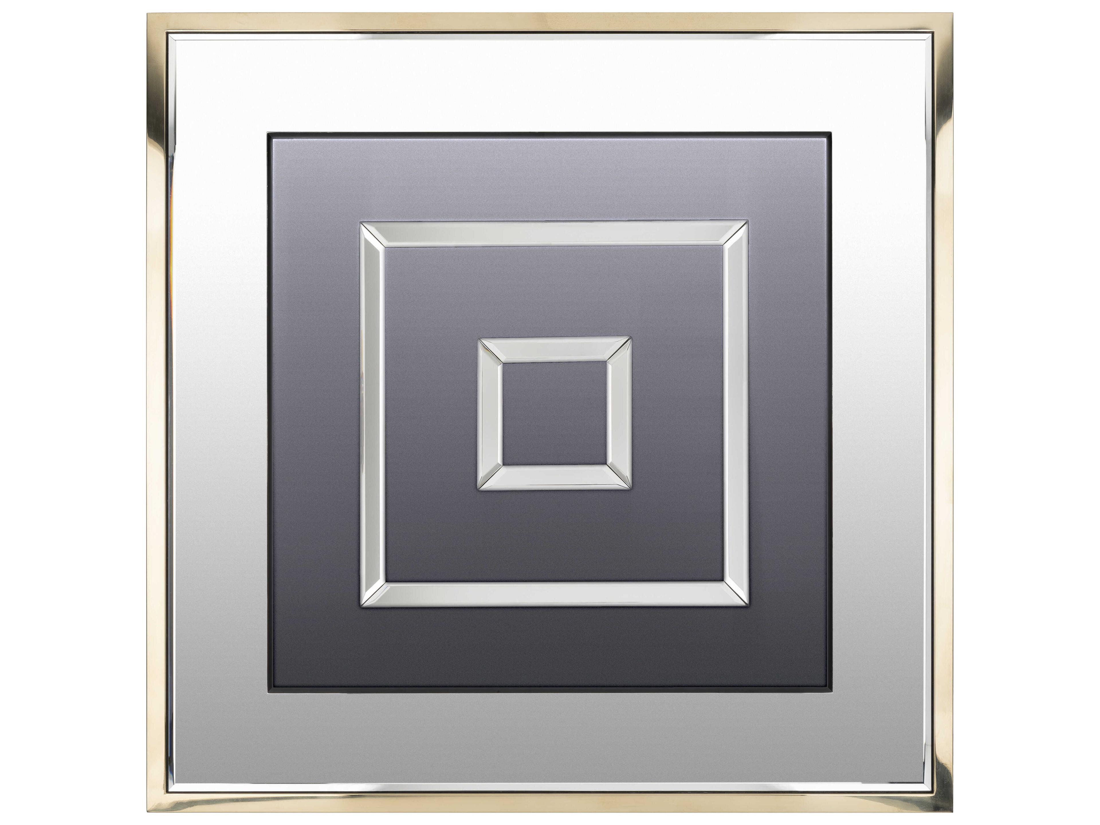 Madelina Gold Square Wall Mirror