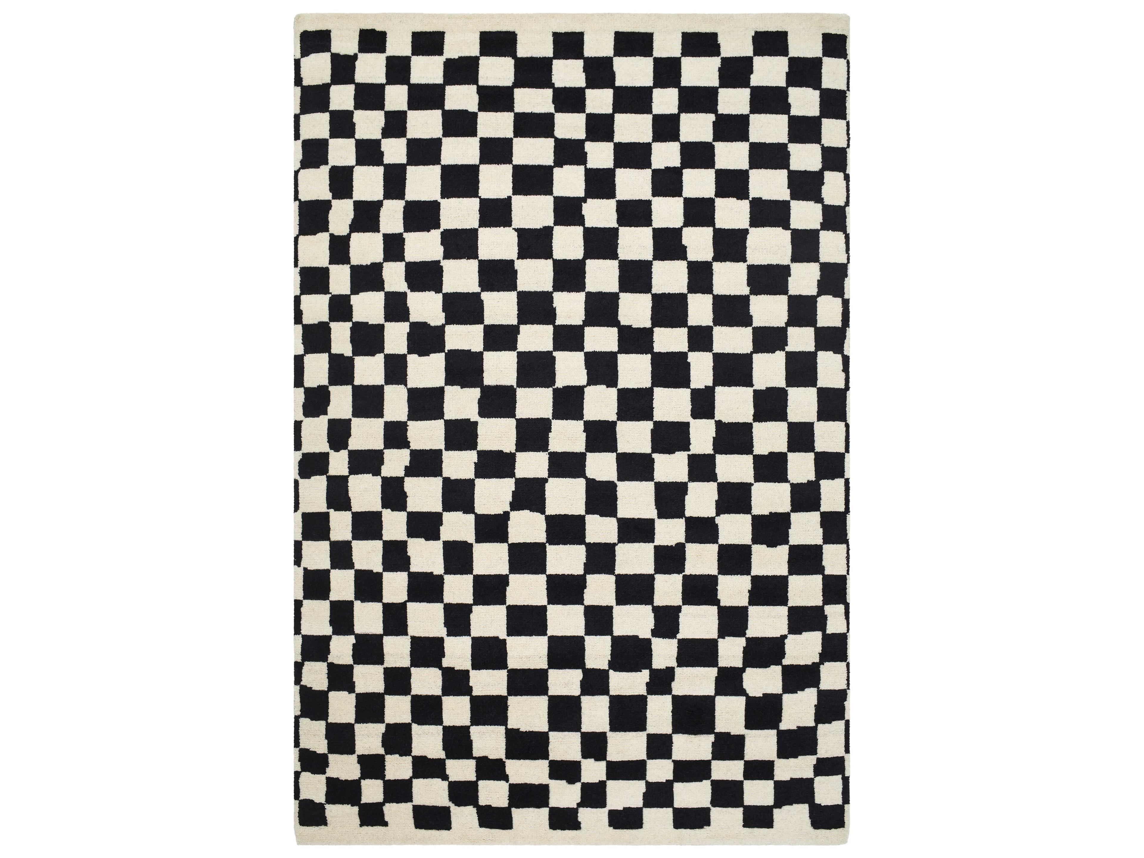 Damier Geometric Area Rug