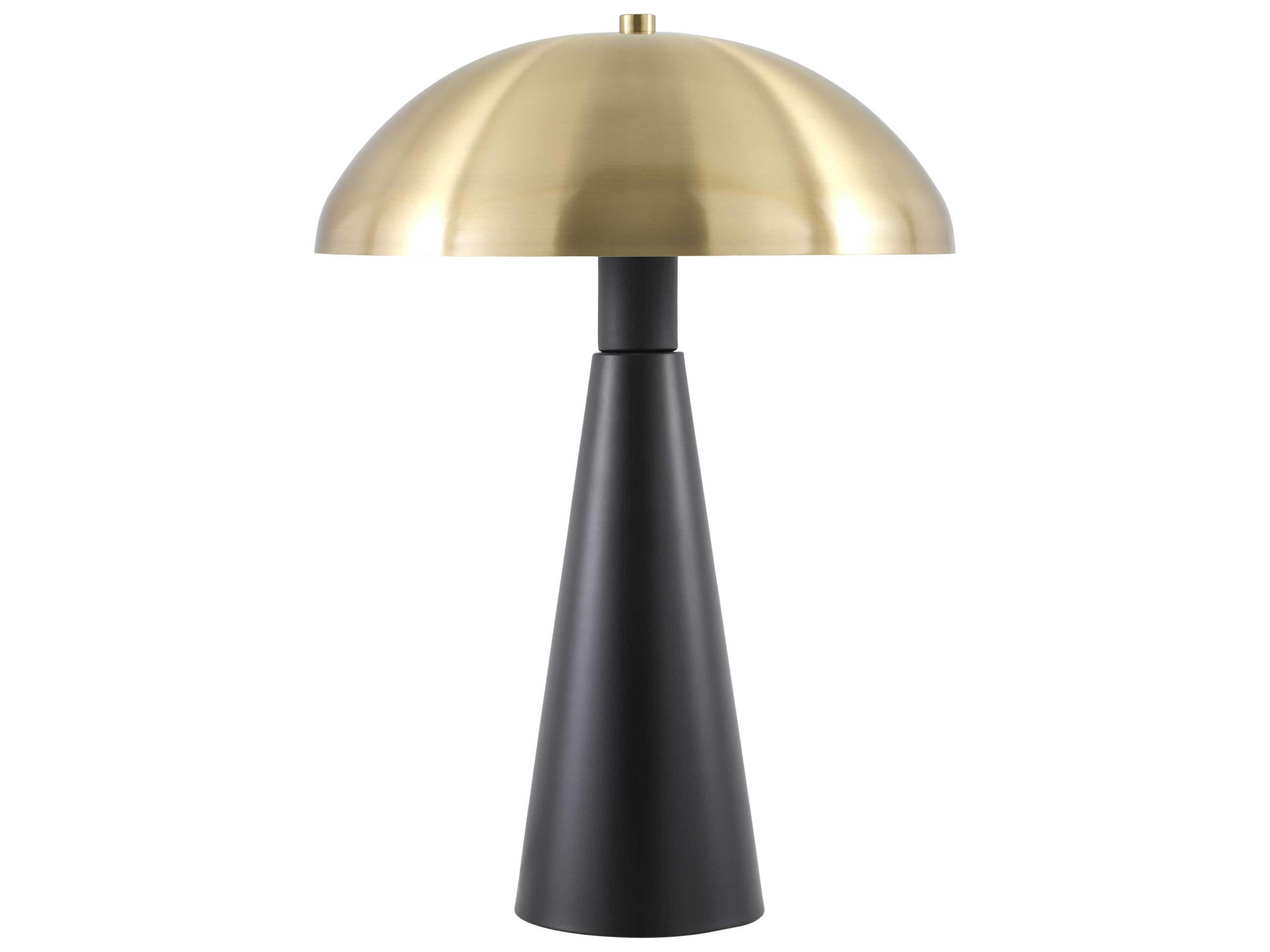 Domea Black White Metal Table Lamp
