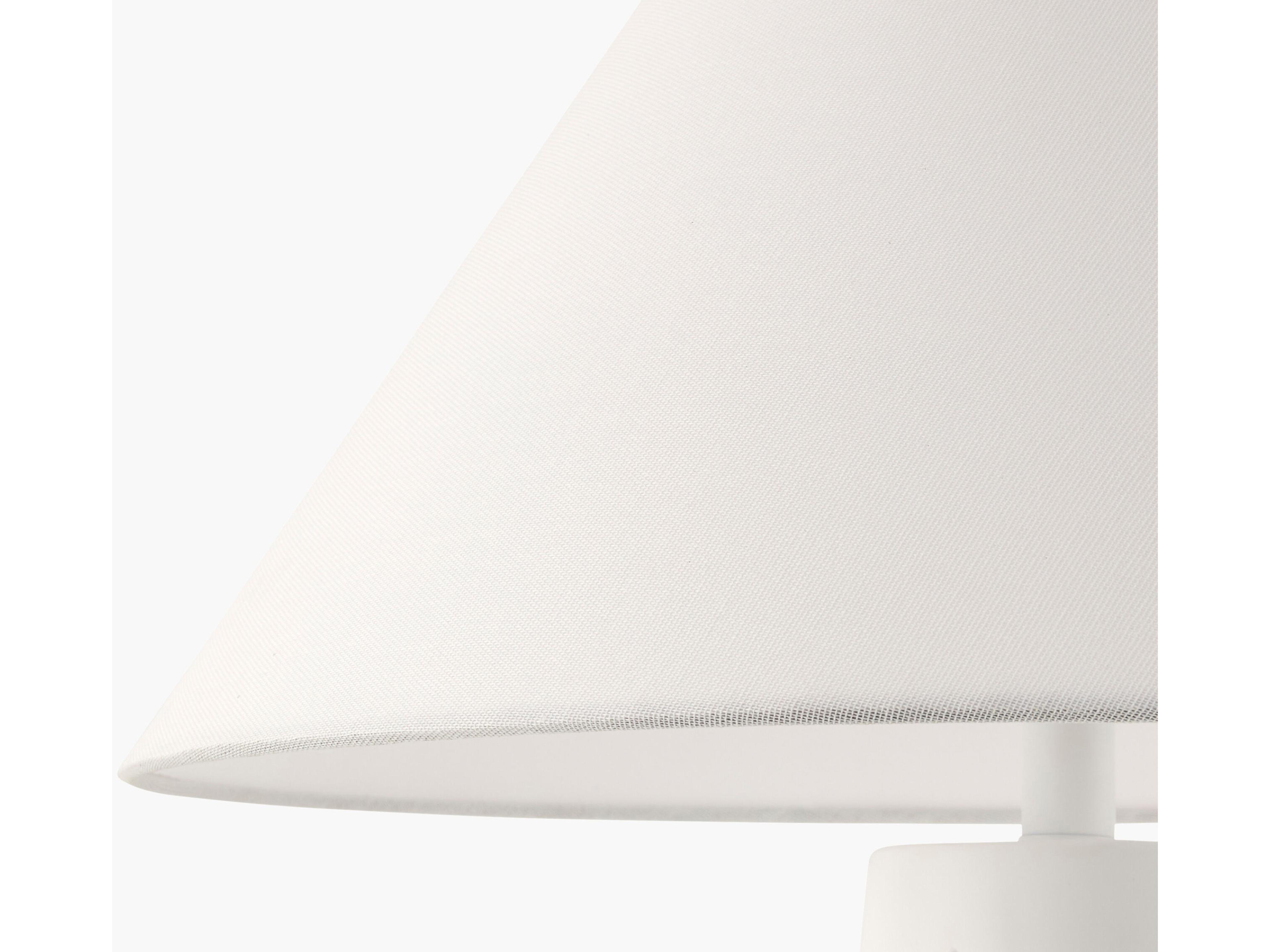 Surya Dosso White Linen Floor Lamp