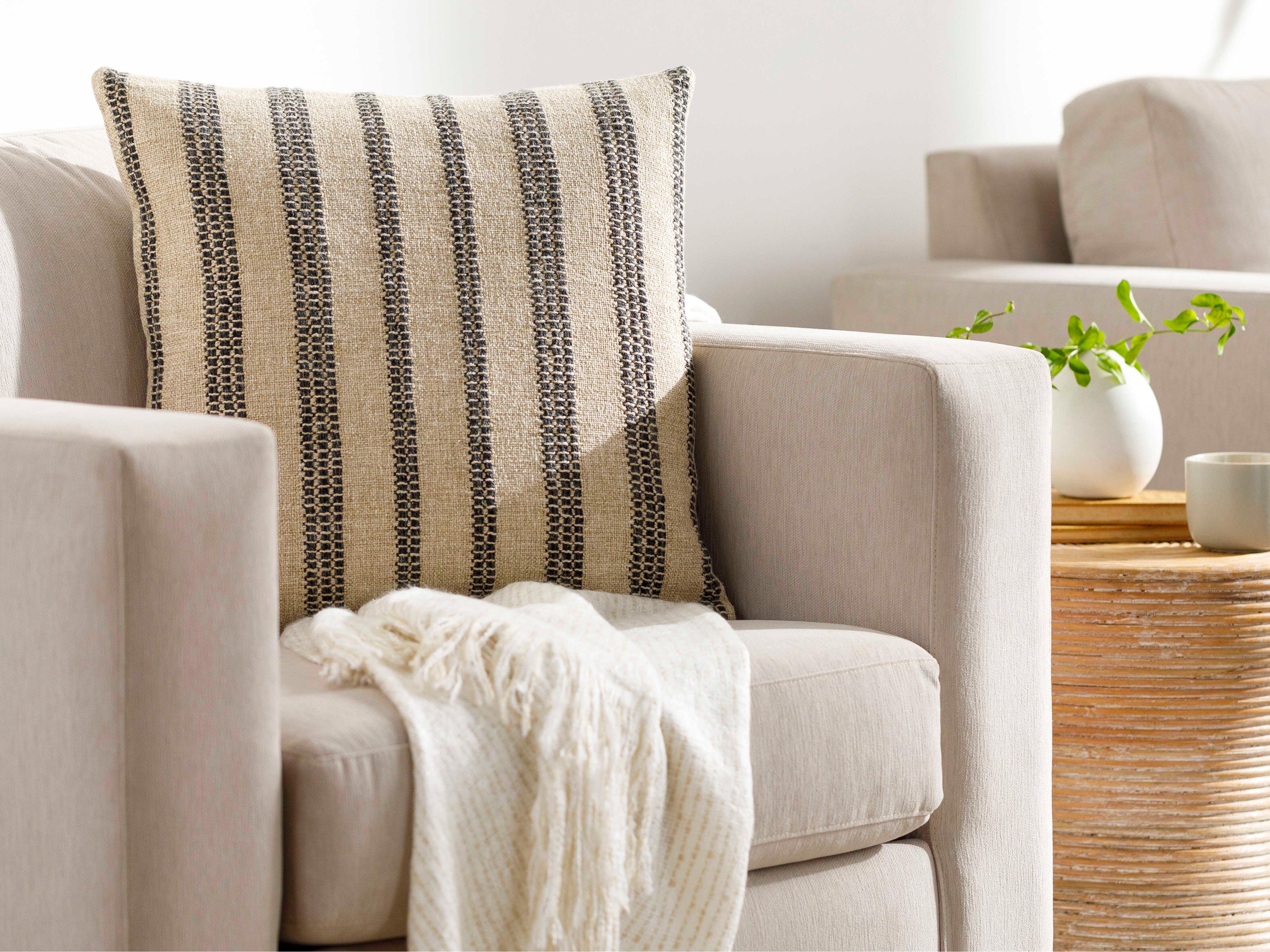 Surya Ditto Beige Pillow