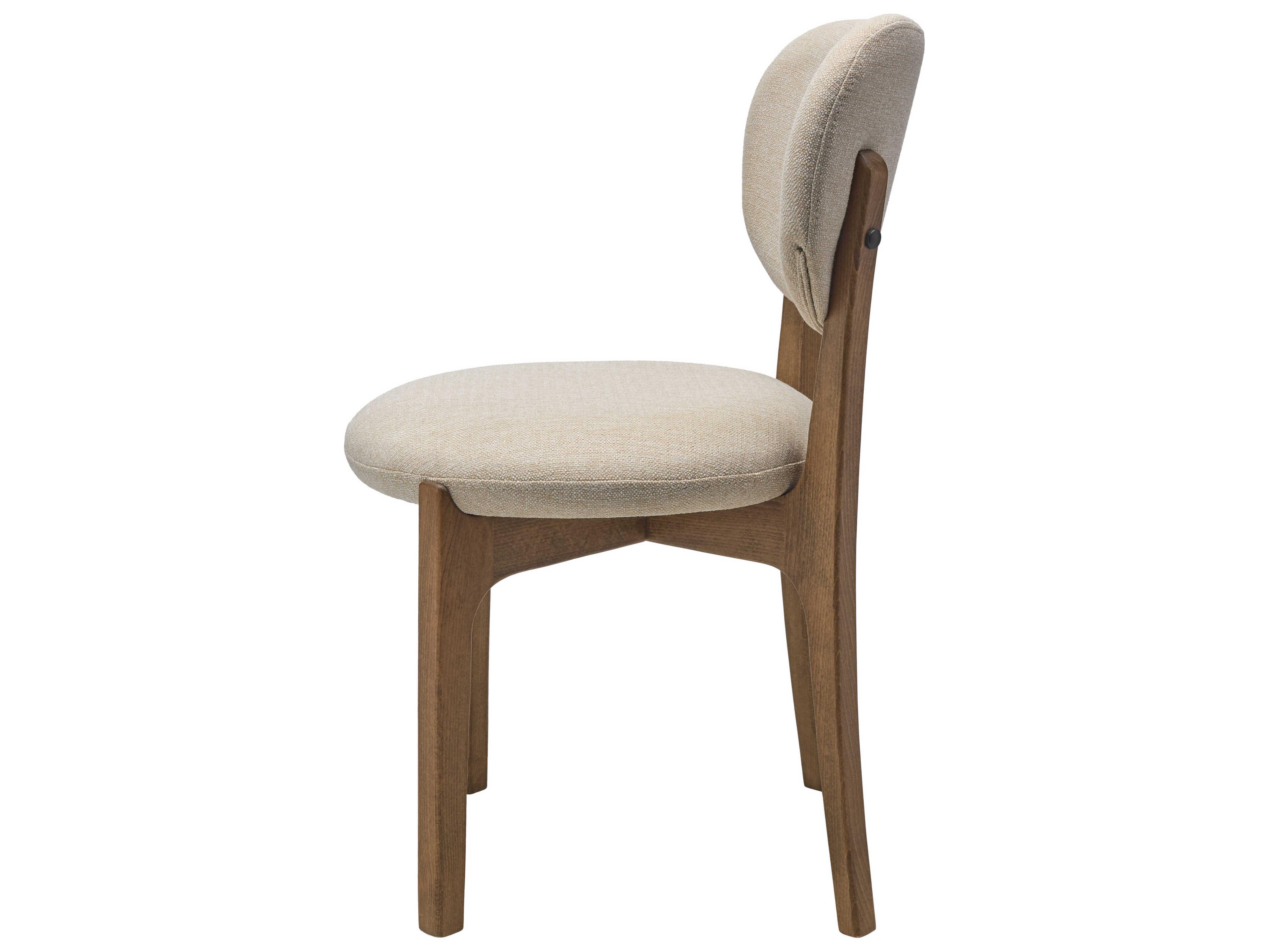 Surya Devin Beech Wood White Upholstered Armless Dining Chair Set of 2