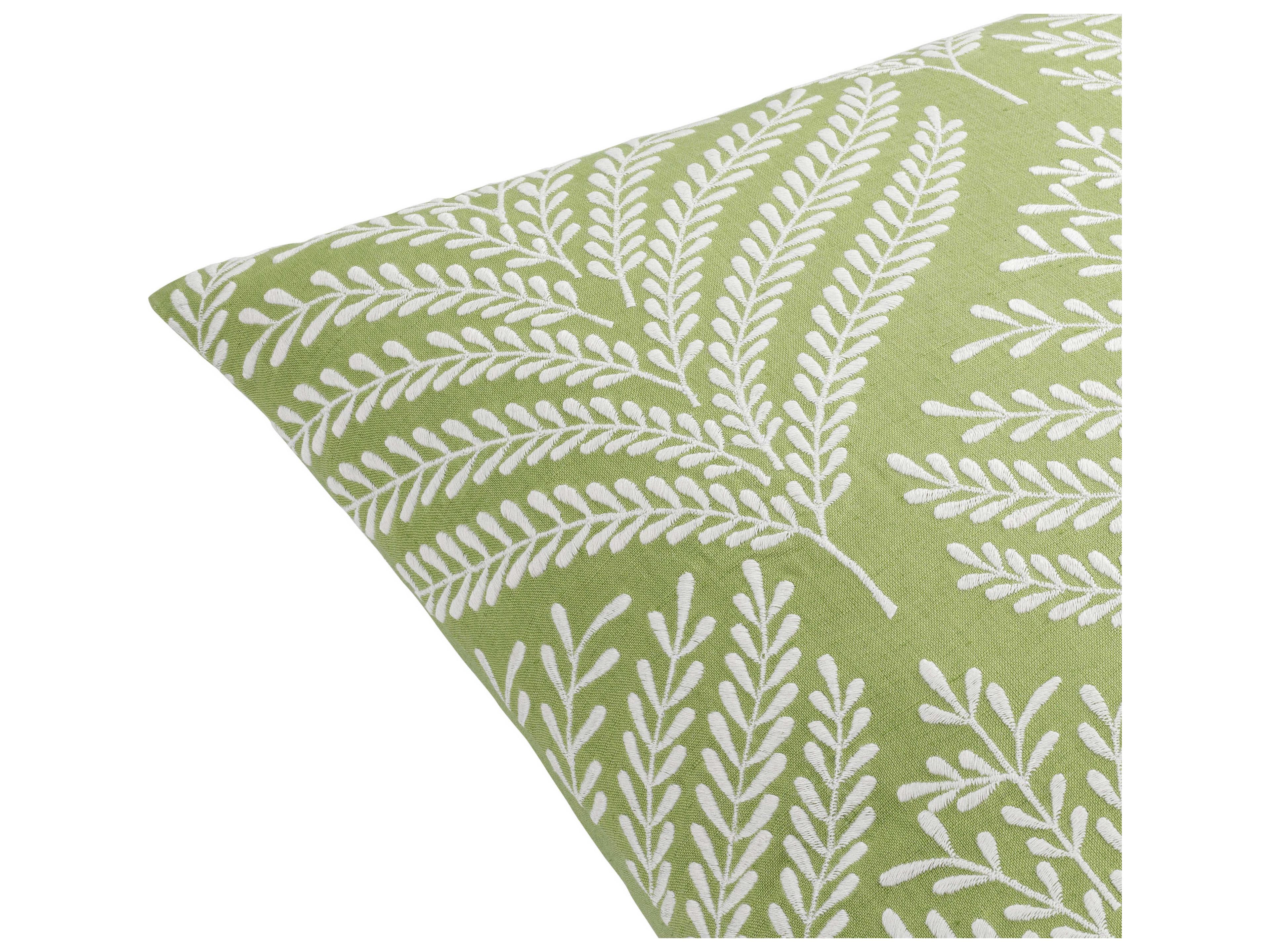 Surya Eliana Olive Pillow