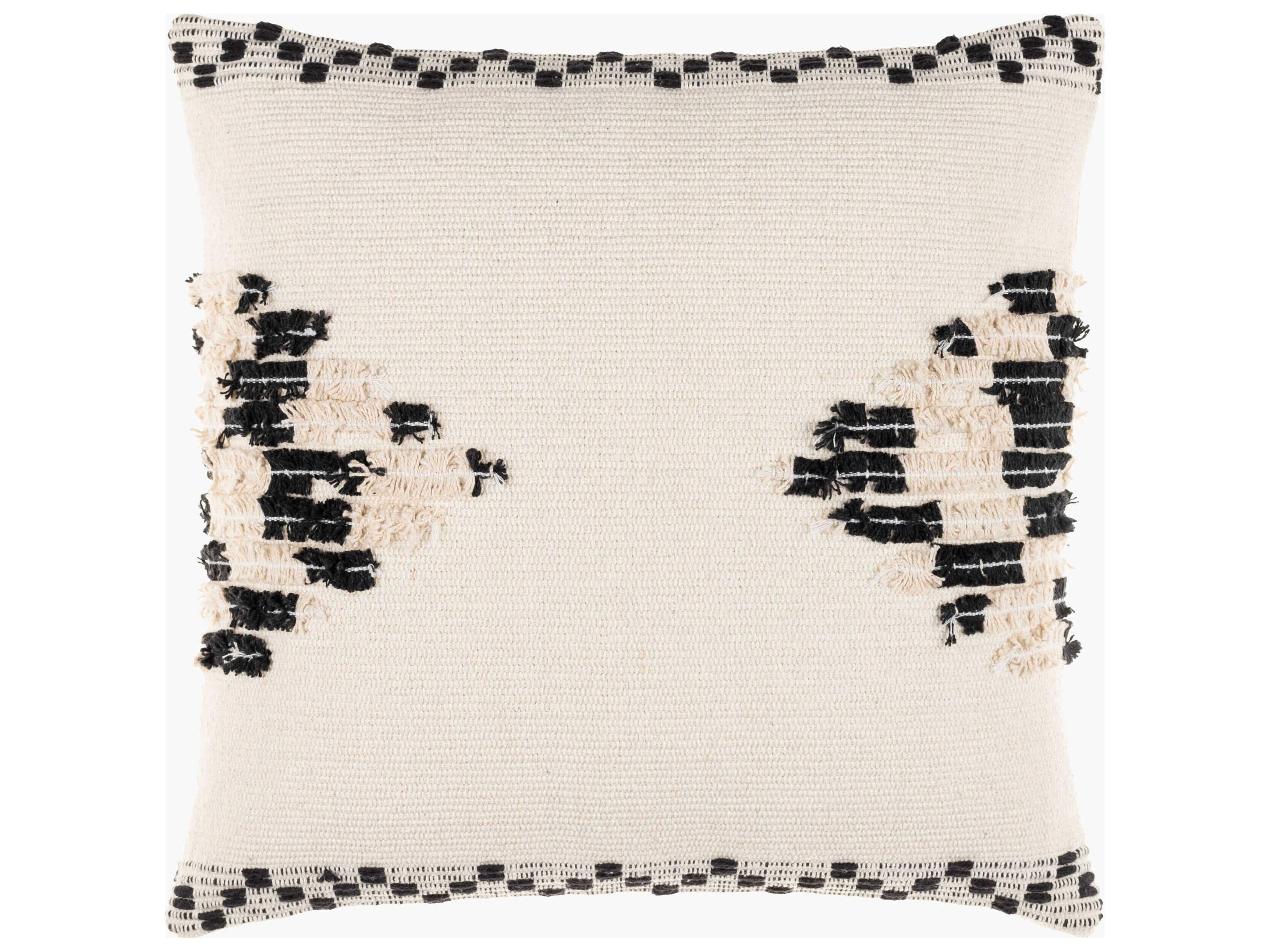Edwina Light Beige / Black Pillow