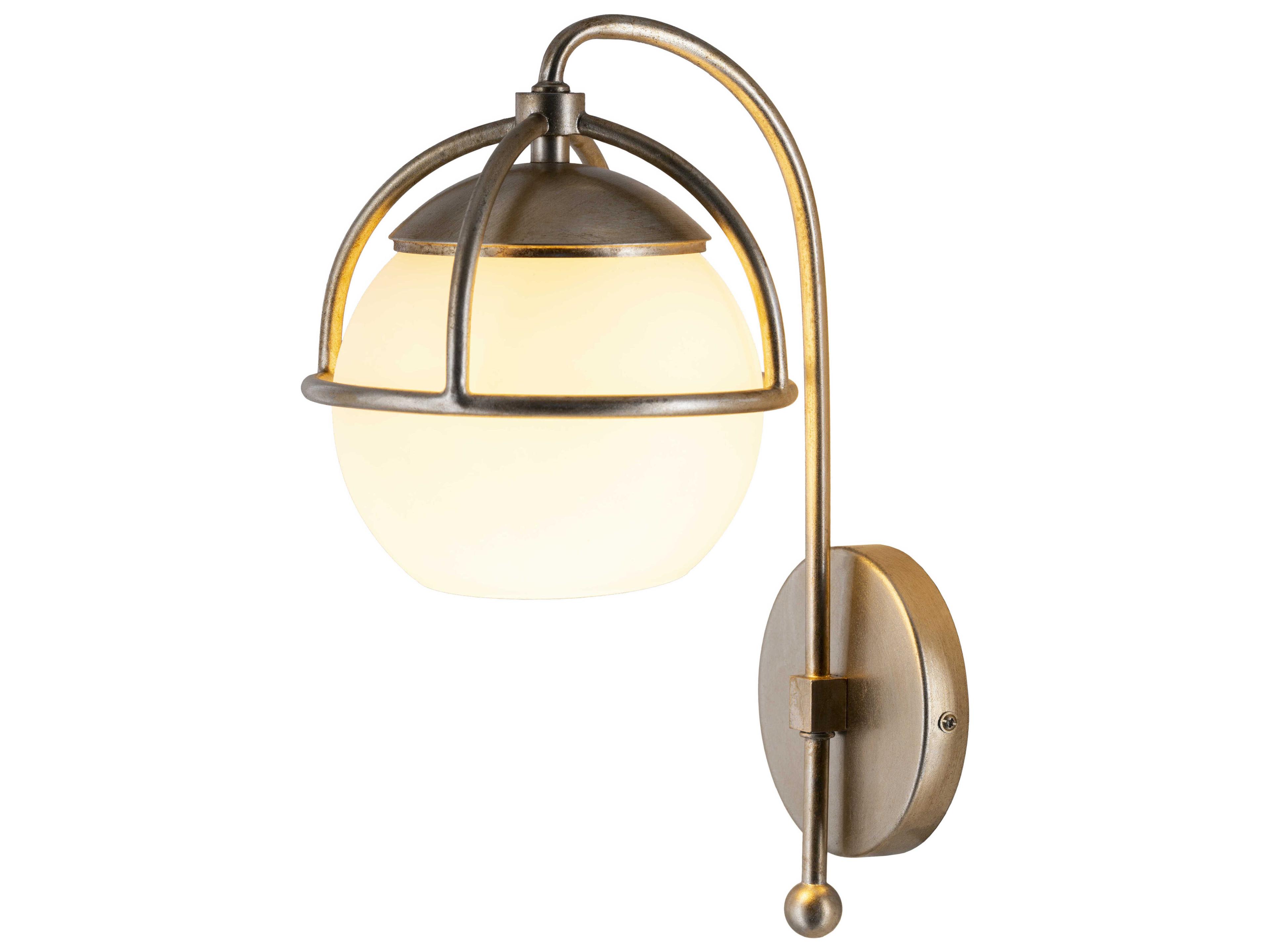 Surya Edmund 1-Light Metallic Silver Wall Sconce