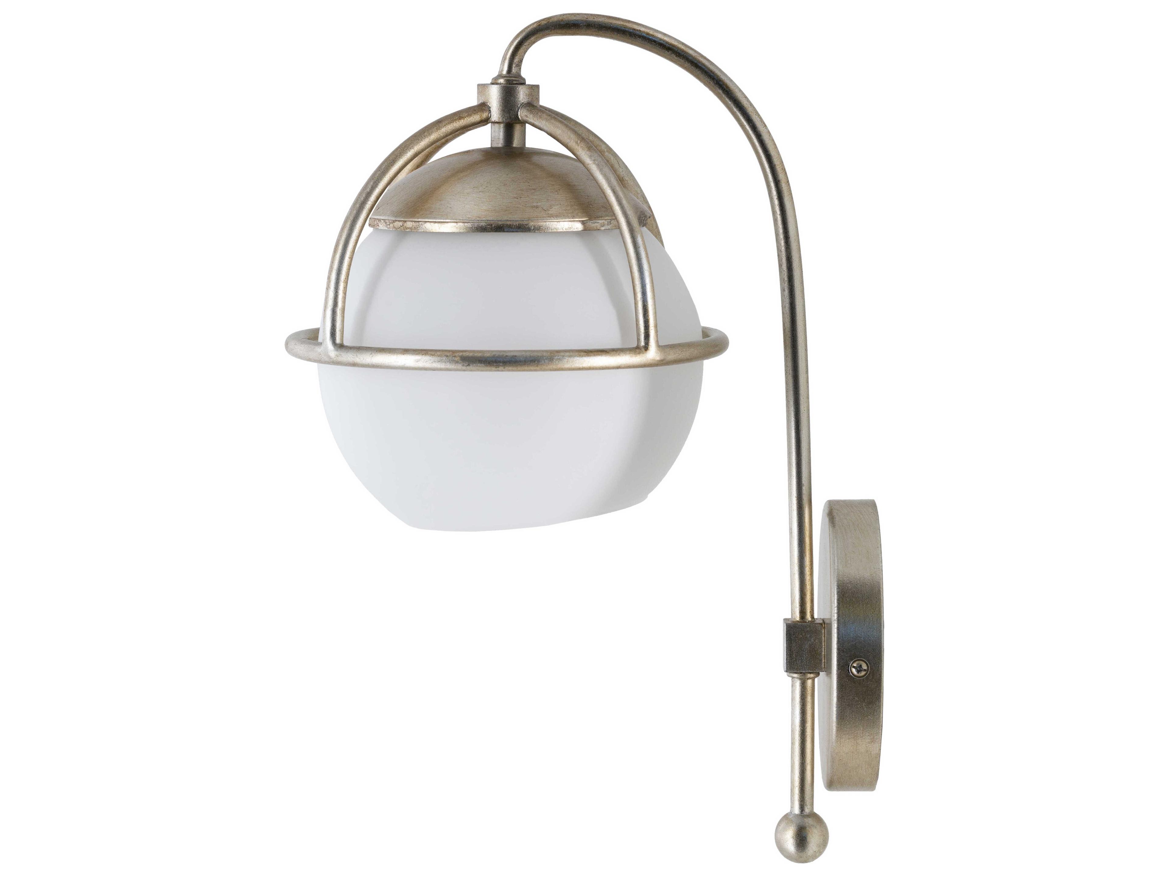 Surya Edmund 1-Light Metallic Silver Wall Sconce