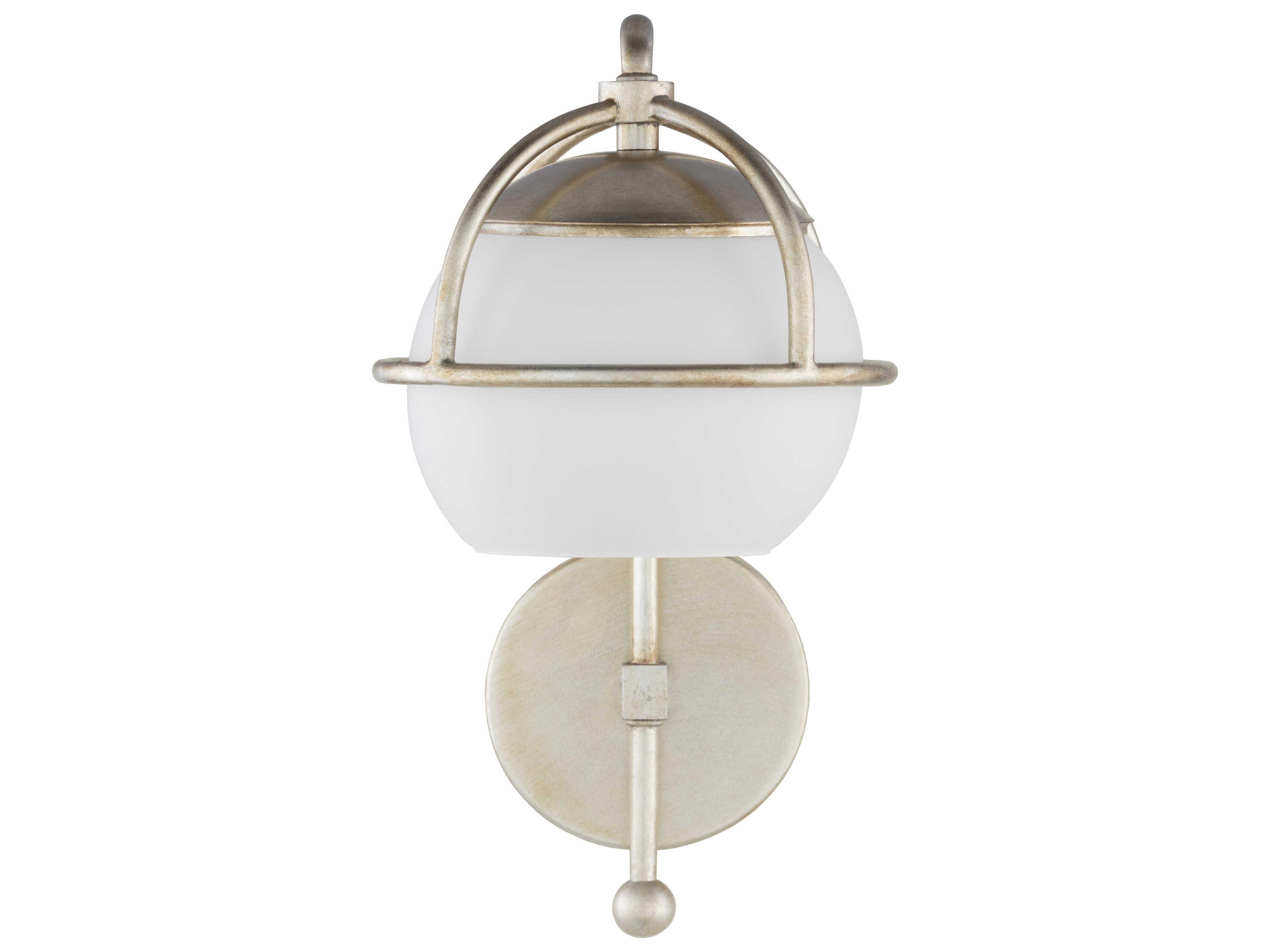 Surya Edmund 1-Light Metallic Silver Wall Sconce