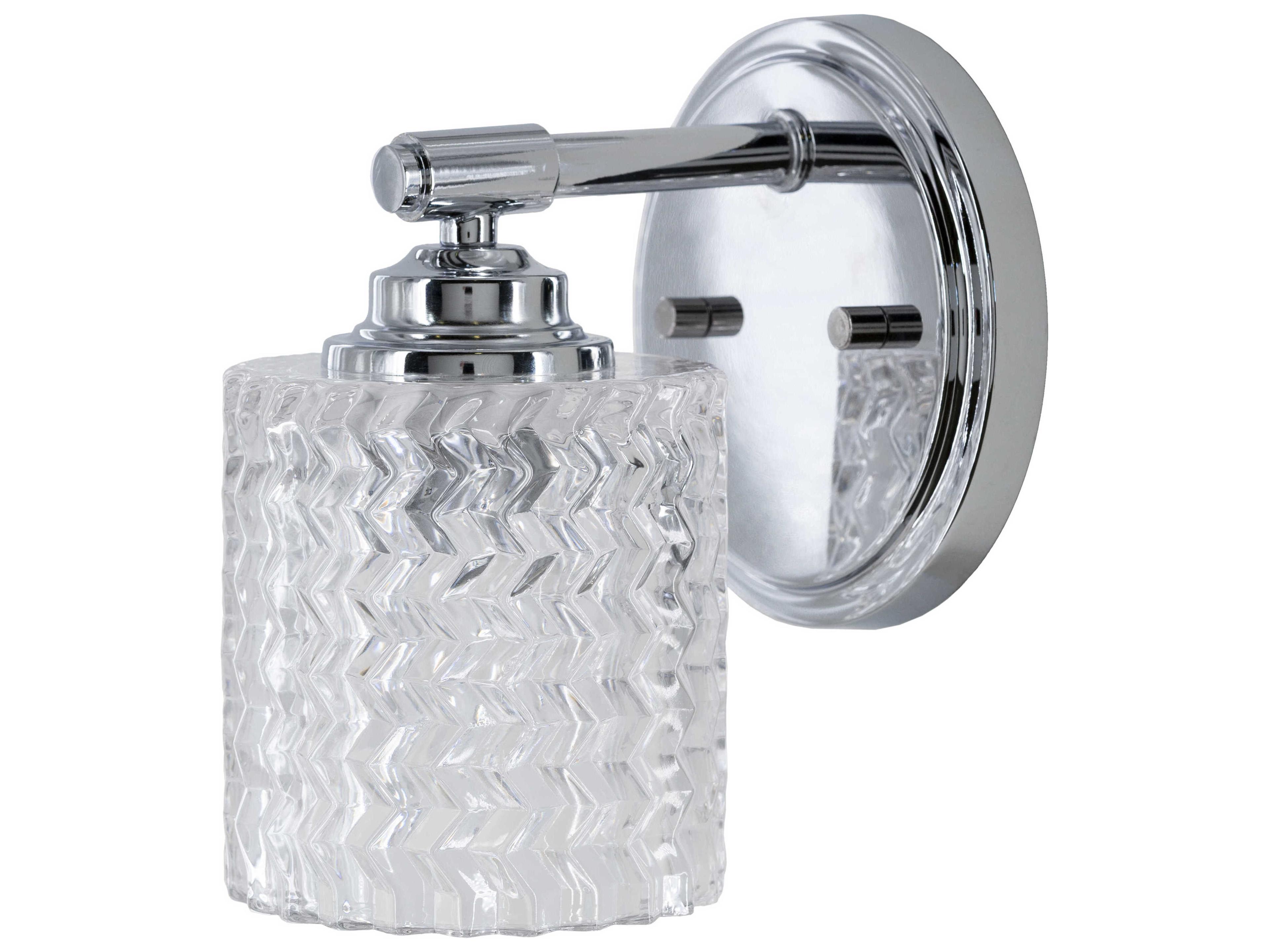 Surya Edgar 1-Light Metallic Nickel Wall Sconce