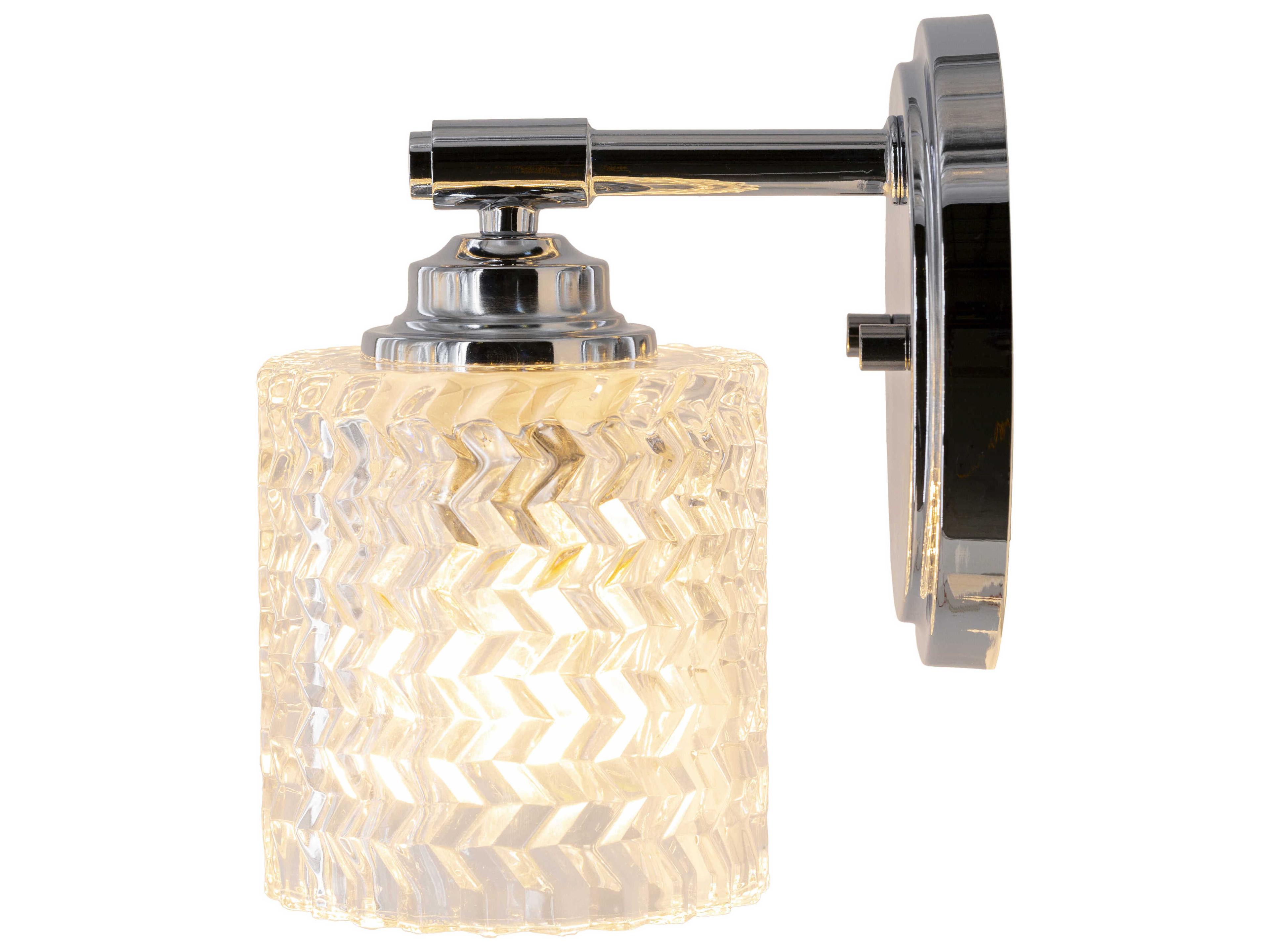 Surya Edgar 1-Light Metallic Nickel Wall Sconce