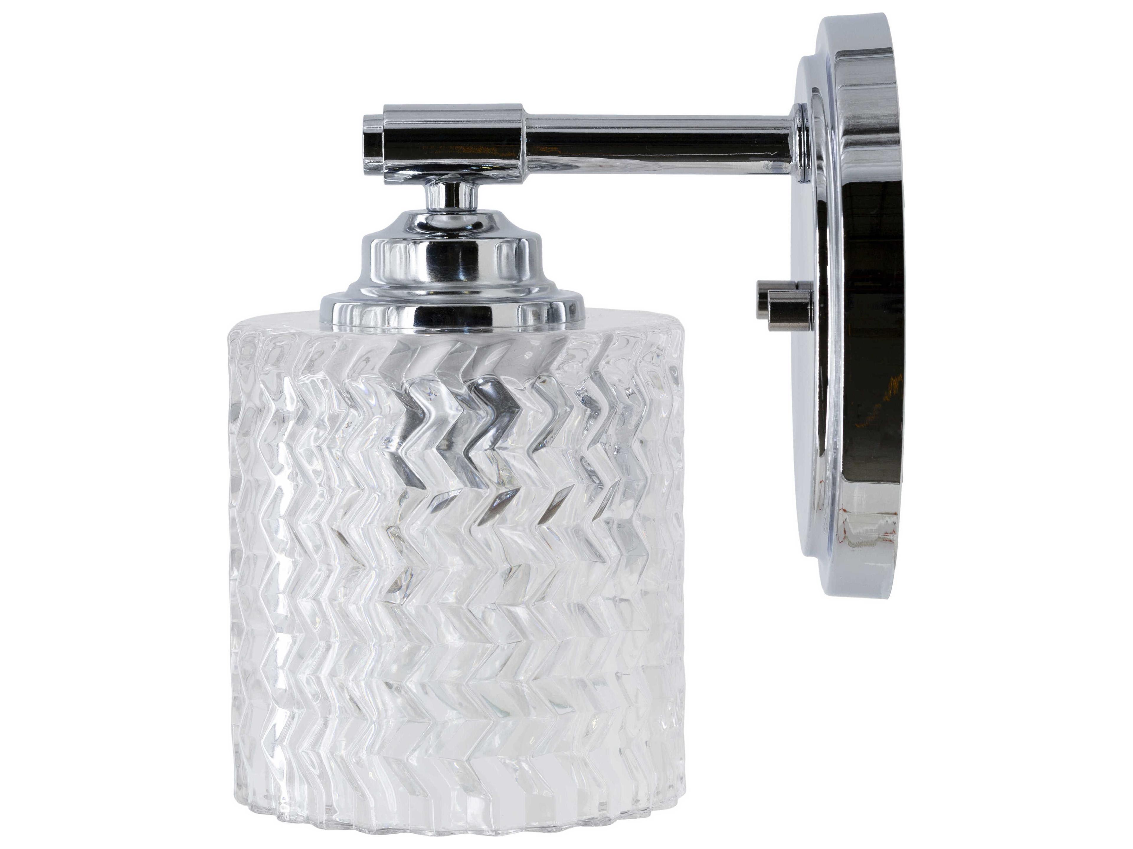 Surya Edgar 1-Light Metallic Nickel Wall Sconce