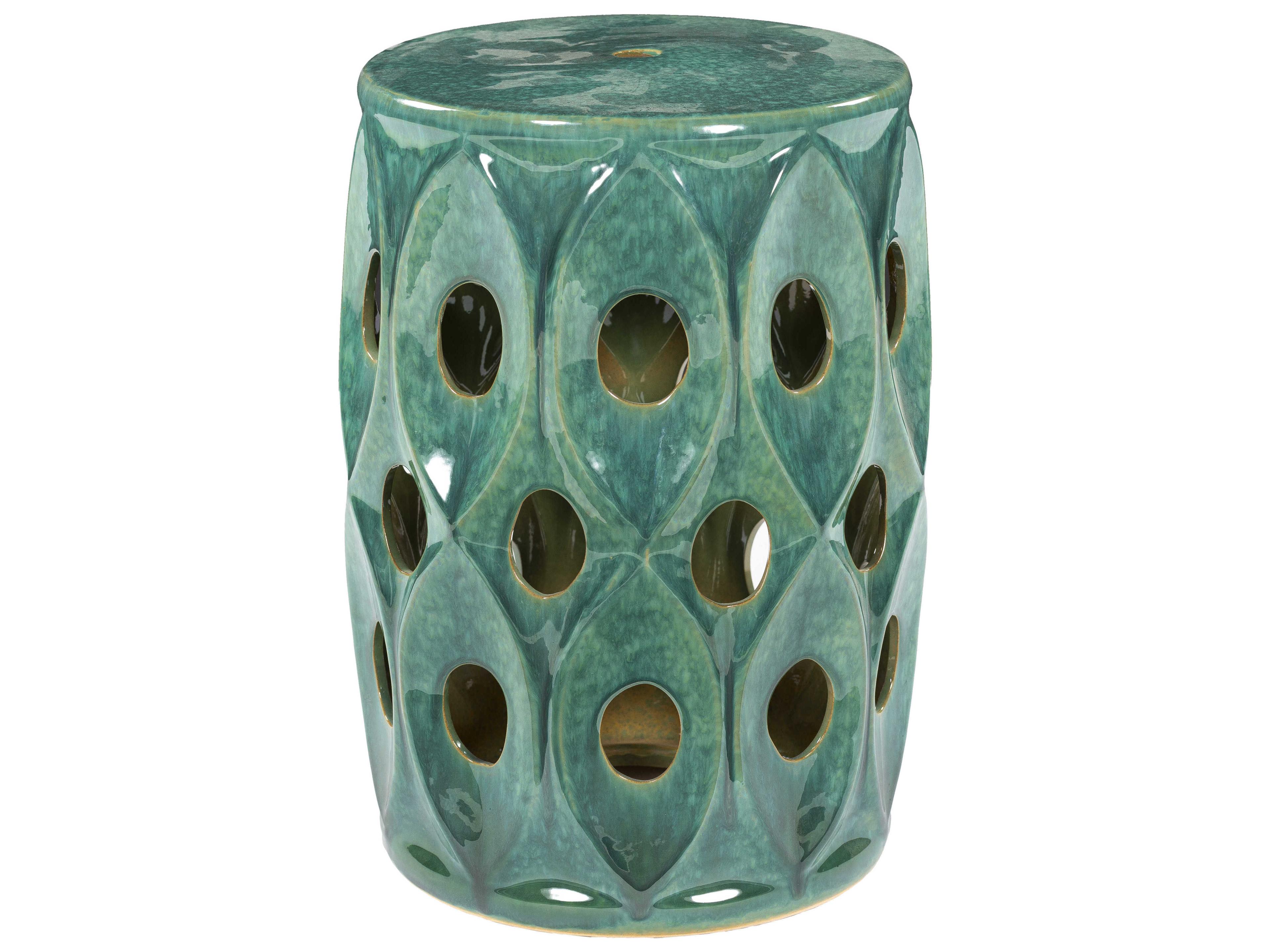 Erika Green Accent Stool