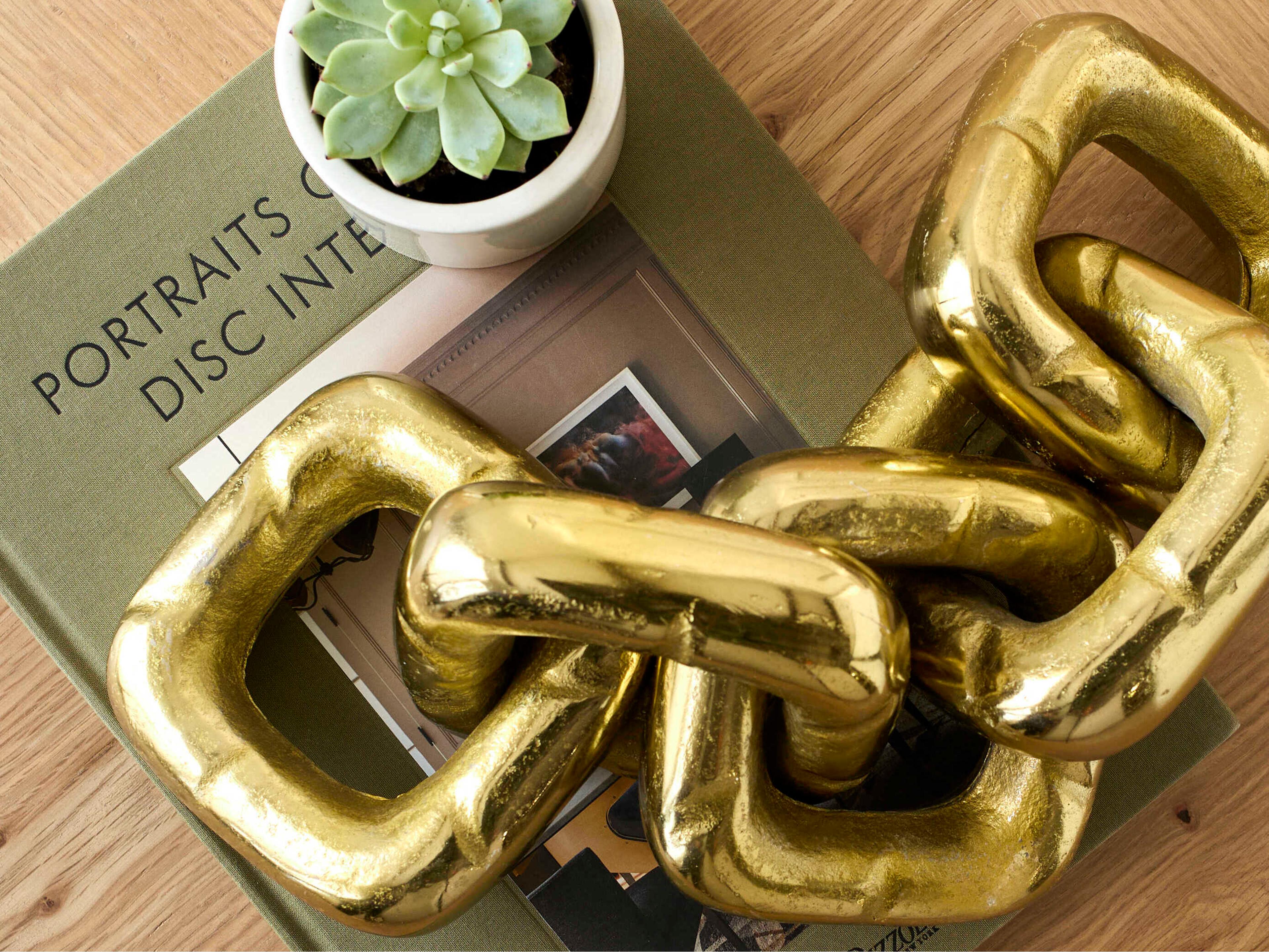 Surya Sherman Metallic Brass Sculpture