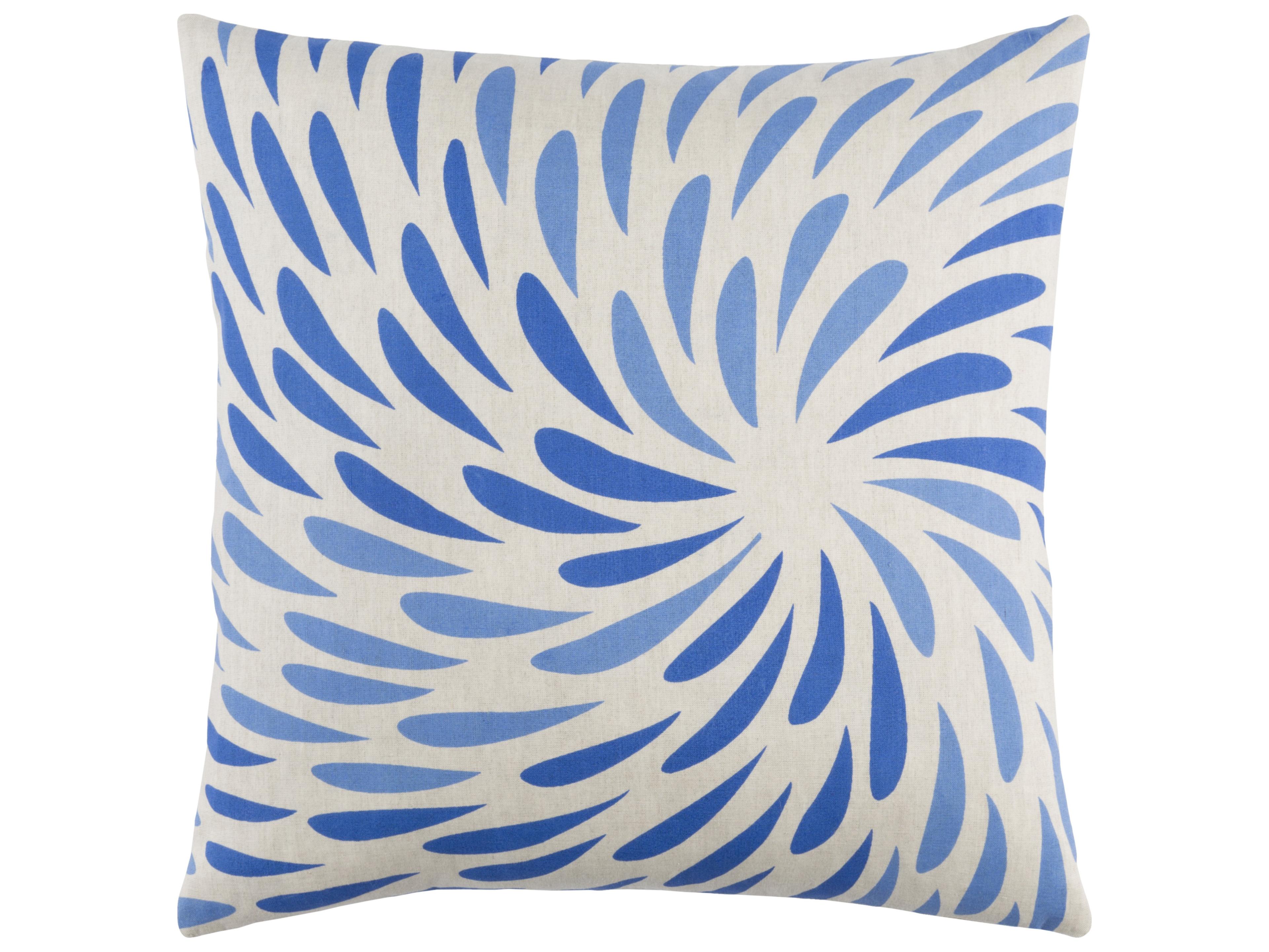 Eye of the Storm Blue Pillow