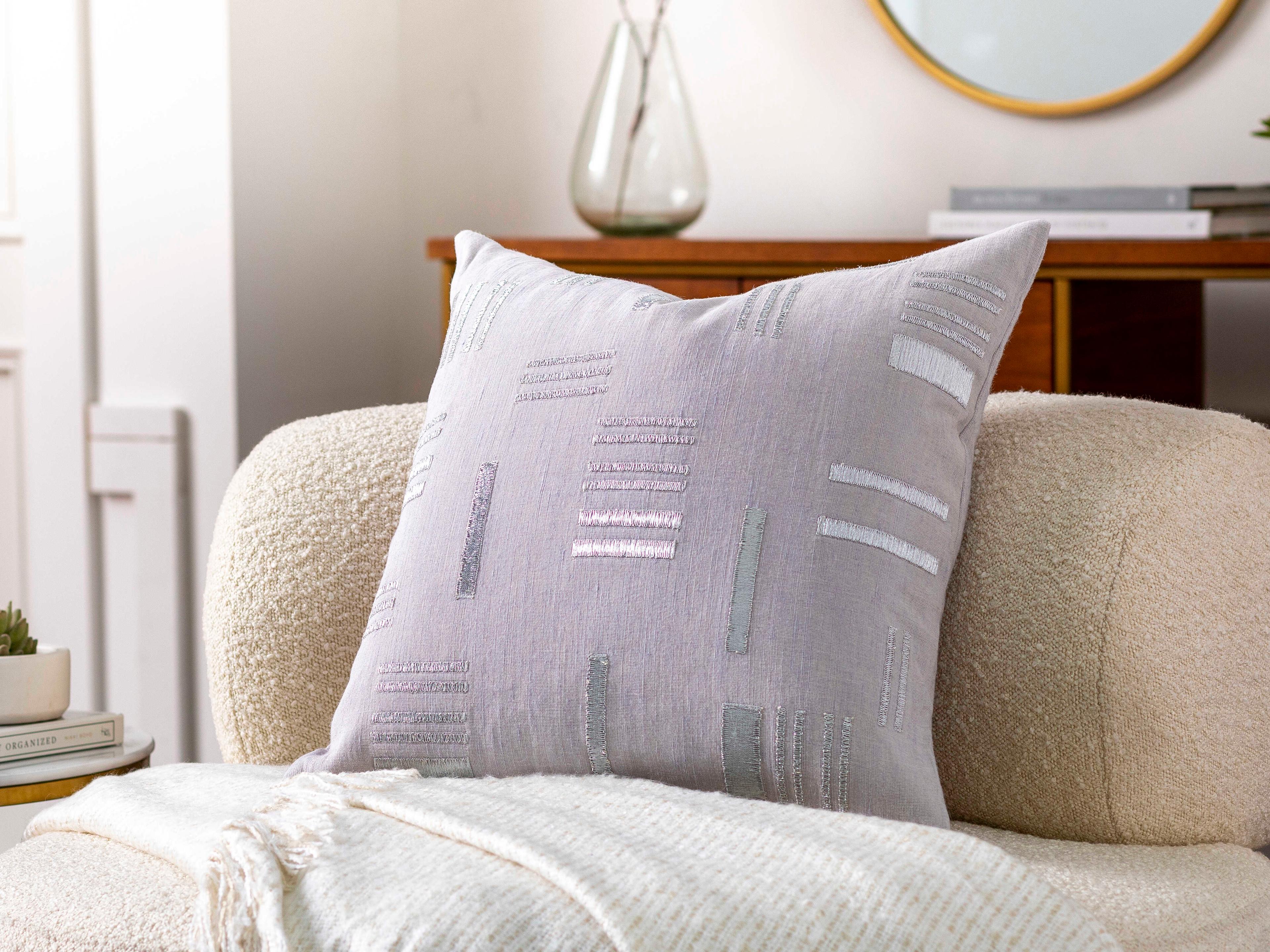 Surya Espoo White Pillow