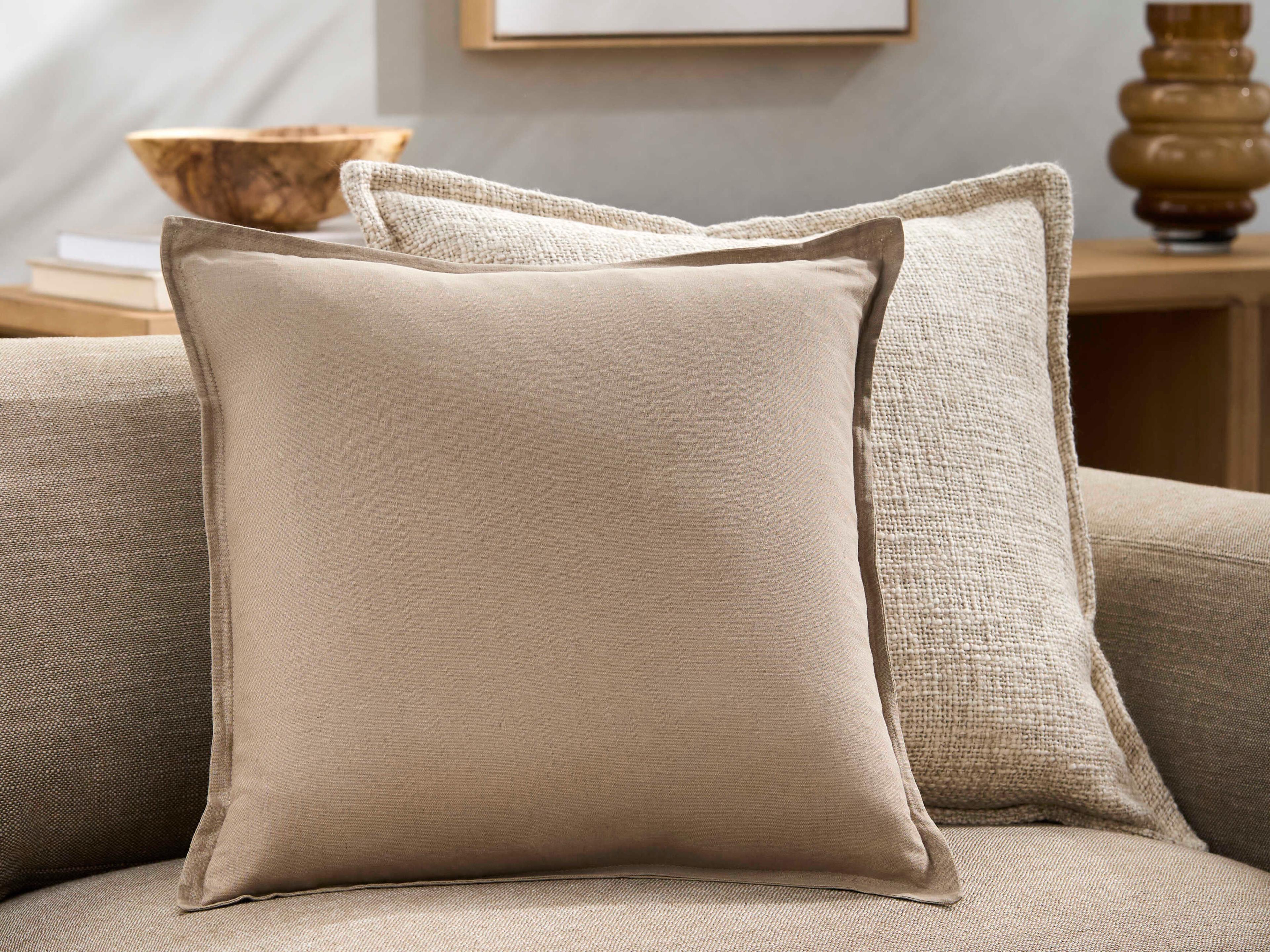 Surya Ethel Light Brown Pillow