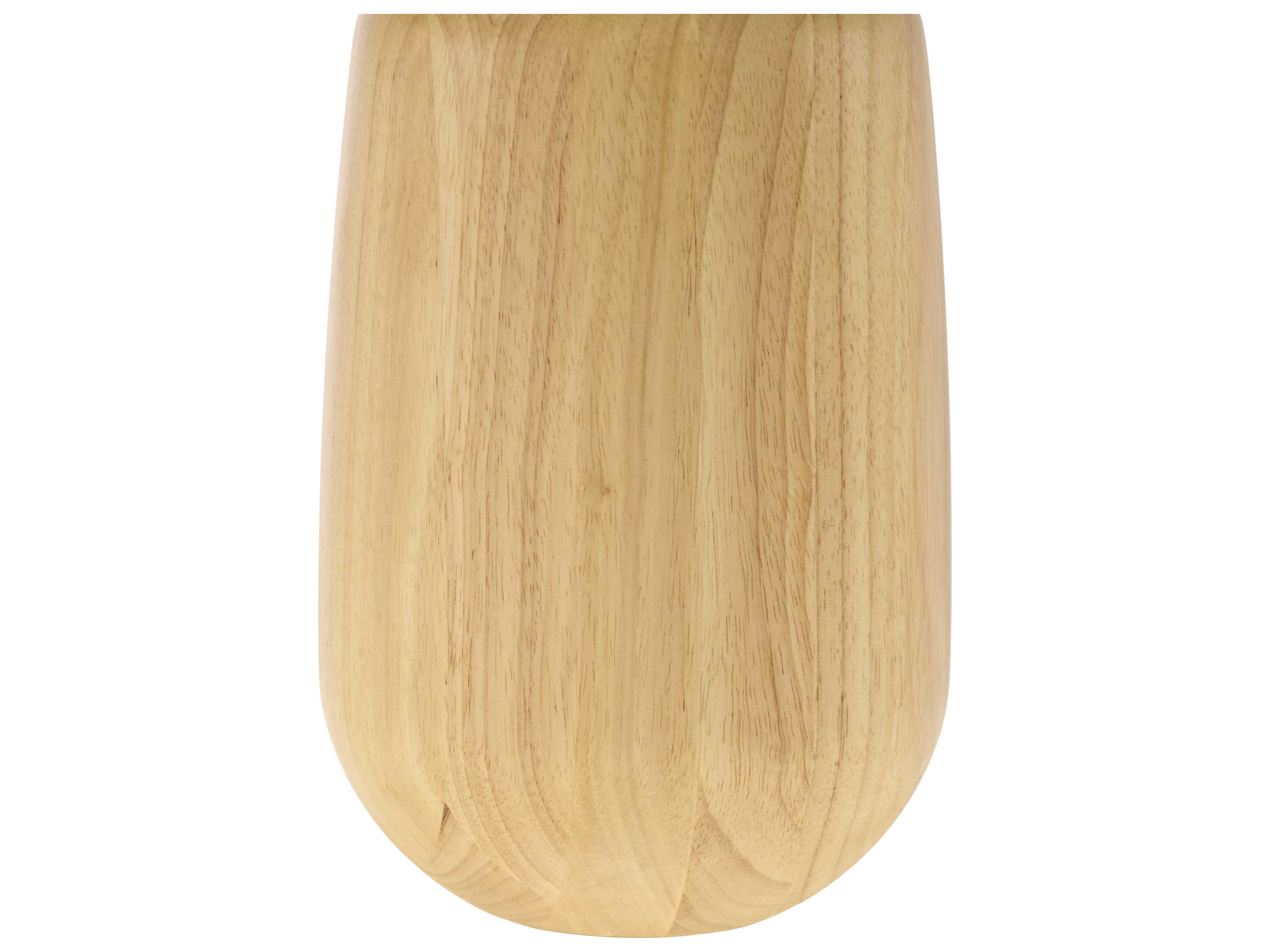 Surya Evan Natural Beige White Linen Brown Table Lamp