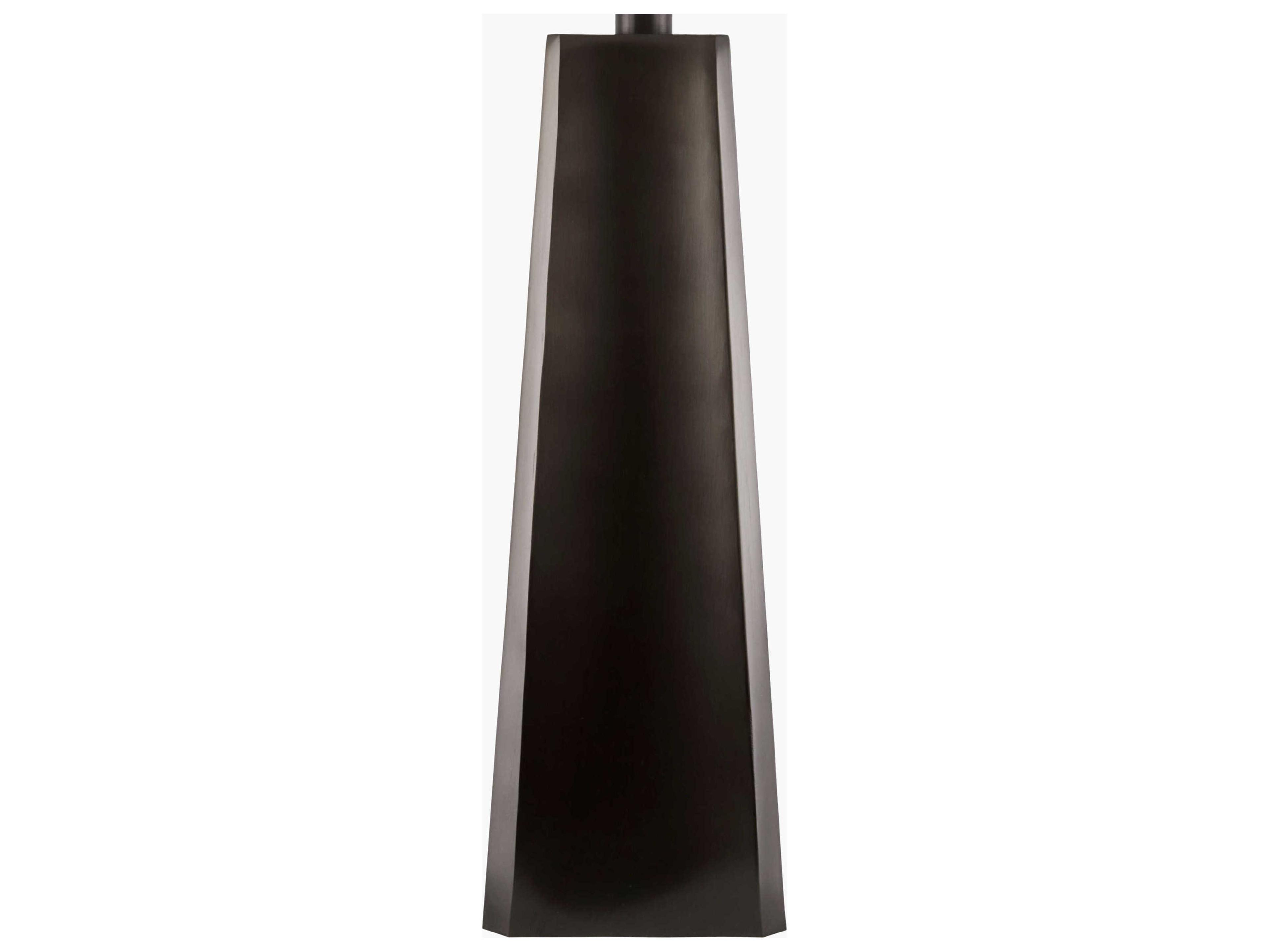 Surya Ervika Brown White Cotton Table Lamp