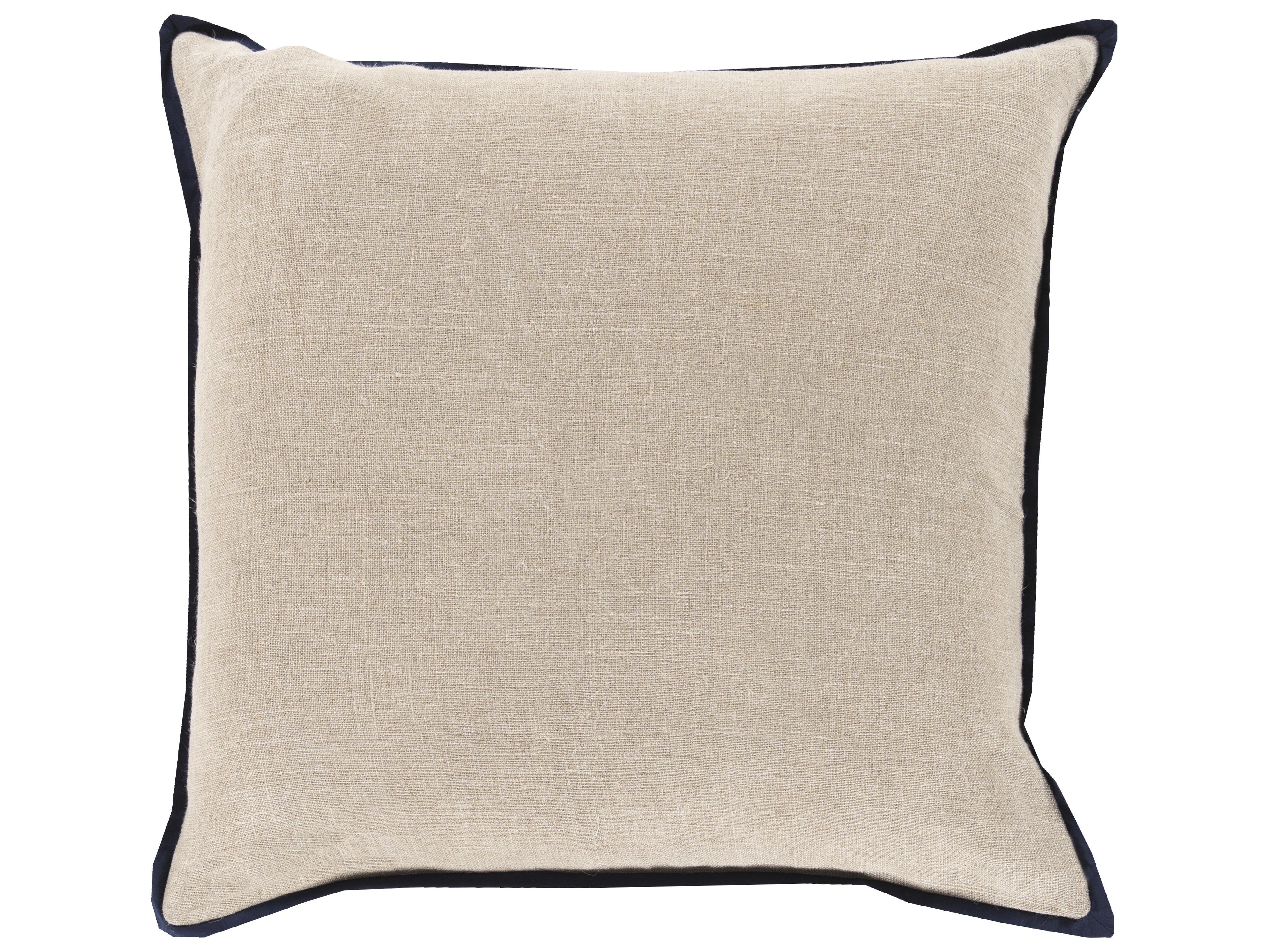 Surya Shadow Floral Dark Blue Pillow
