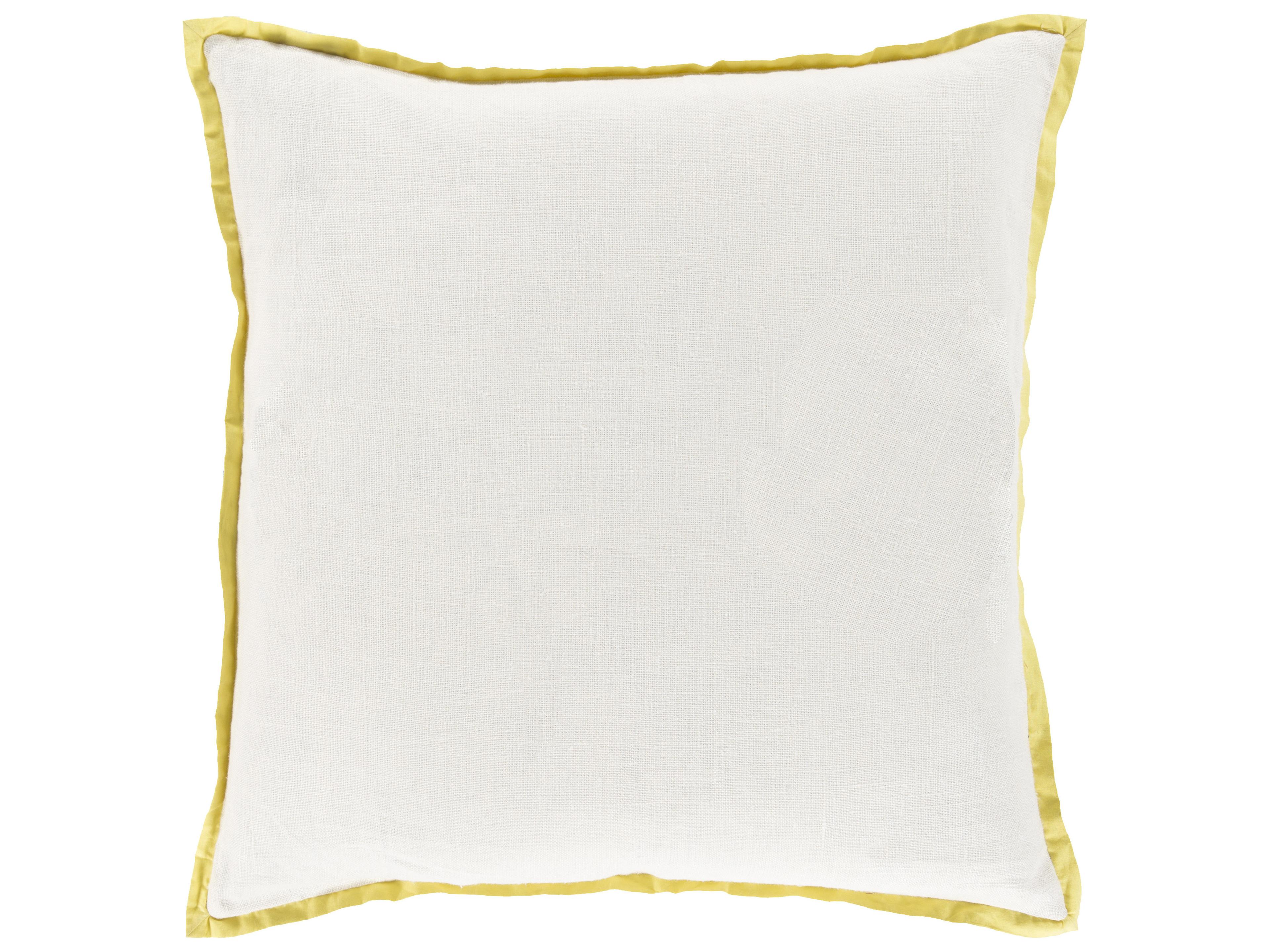 Surya Shadow Floral Yellow Pillow