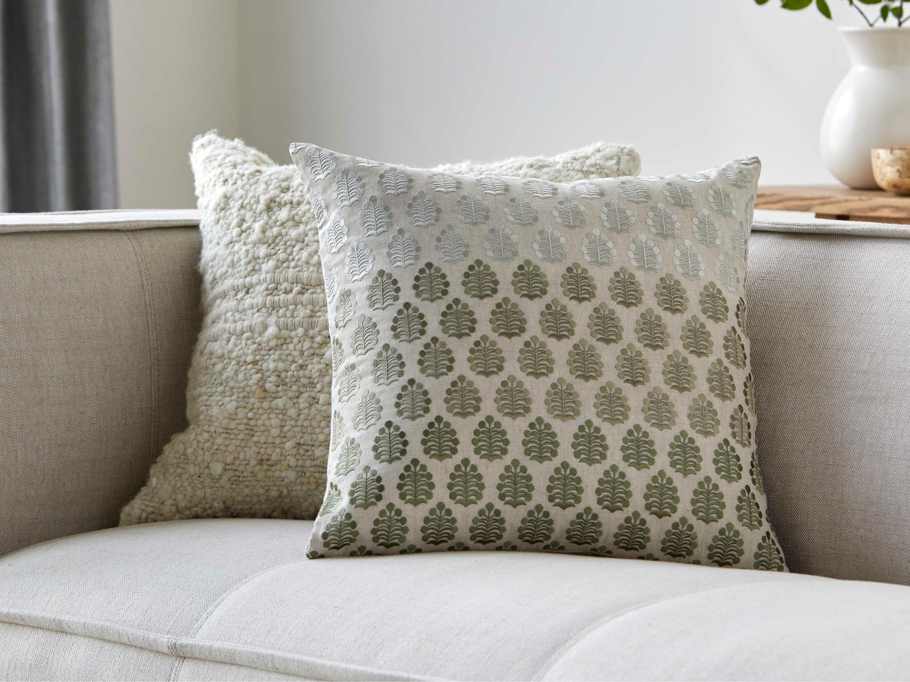 Surya Fabuleuse Seafoam Pillow