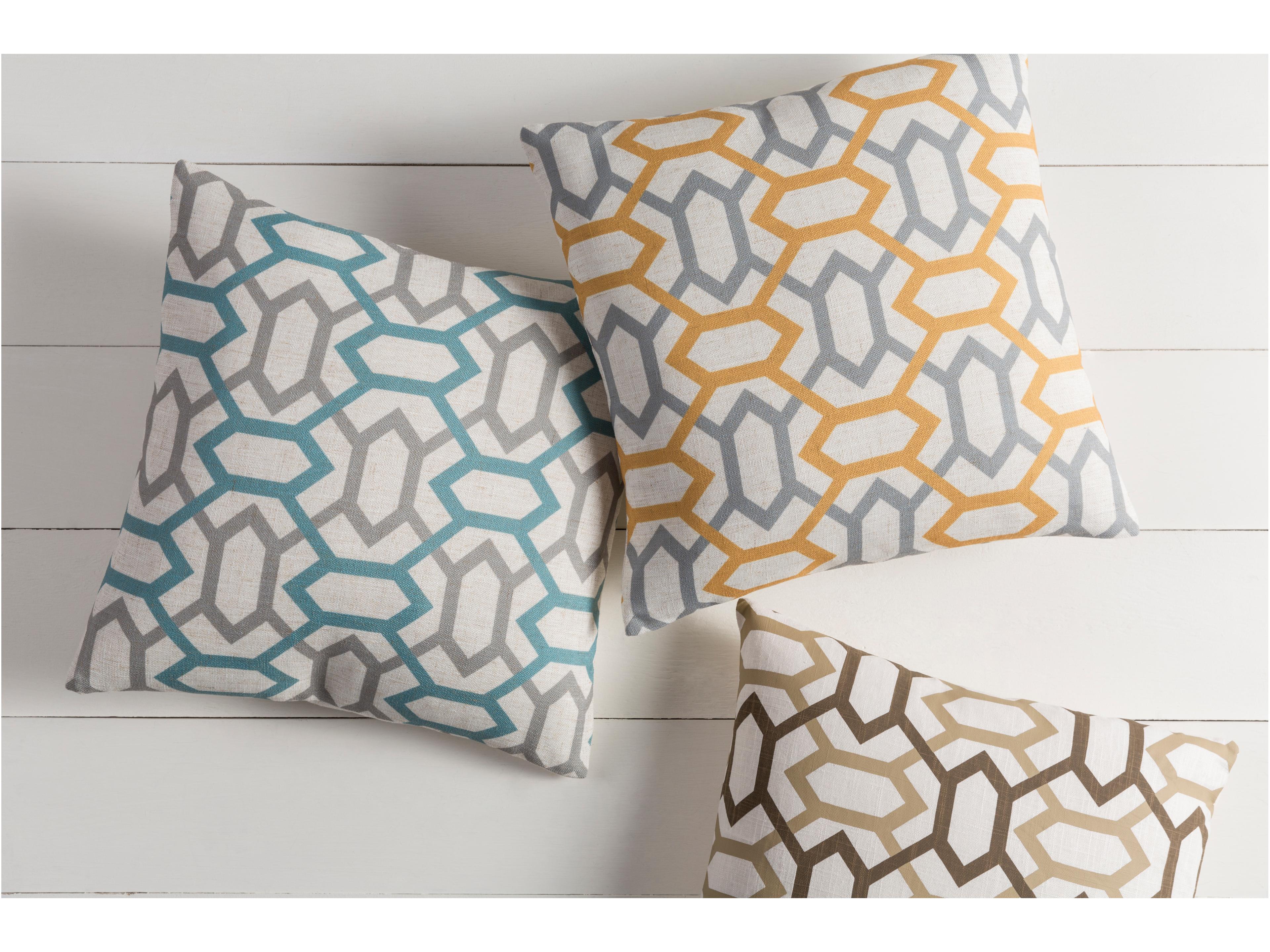 Surya Zoe Gray Pillow